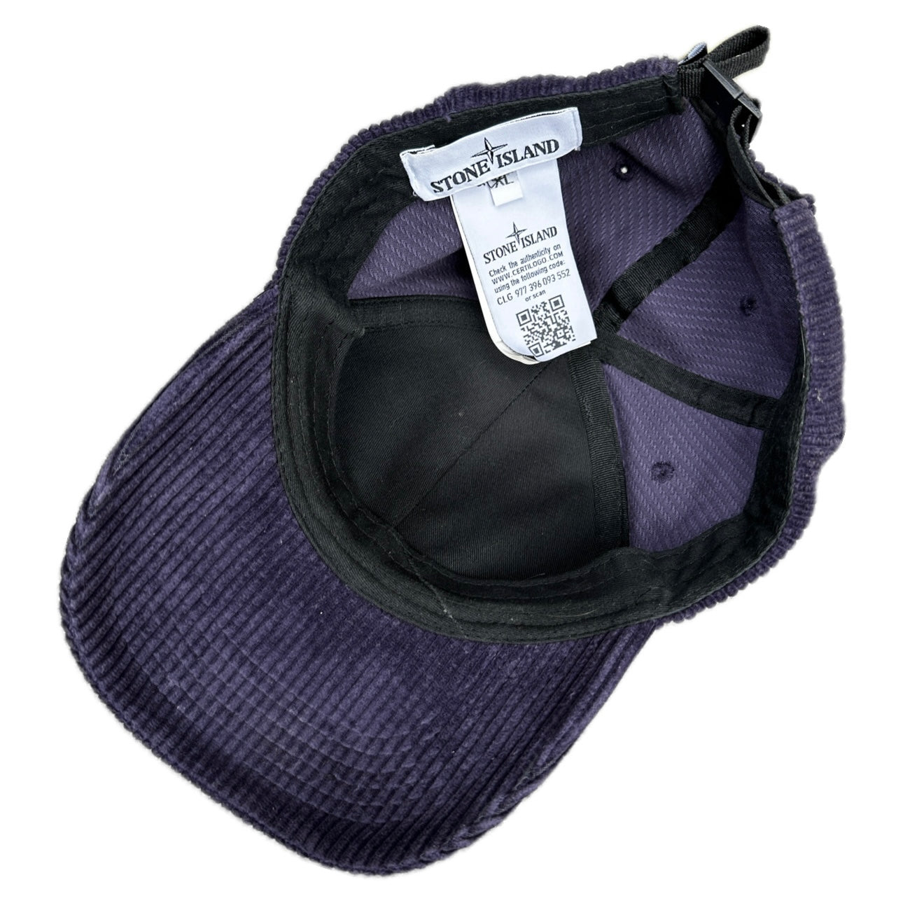 Stone Island 2018 6 Panel Purple Corduroy Cap - XL