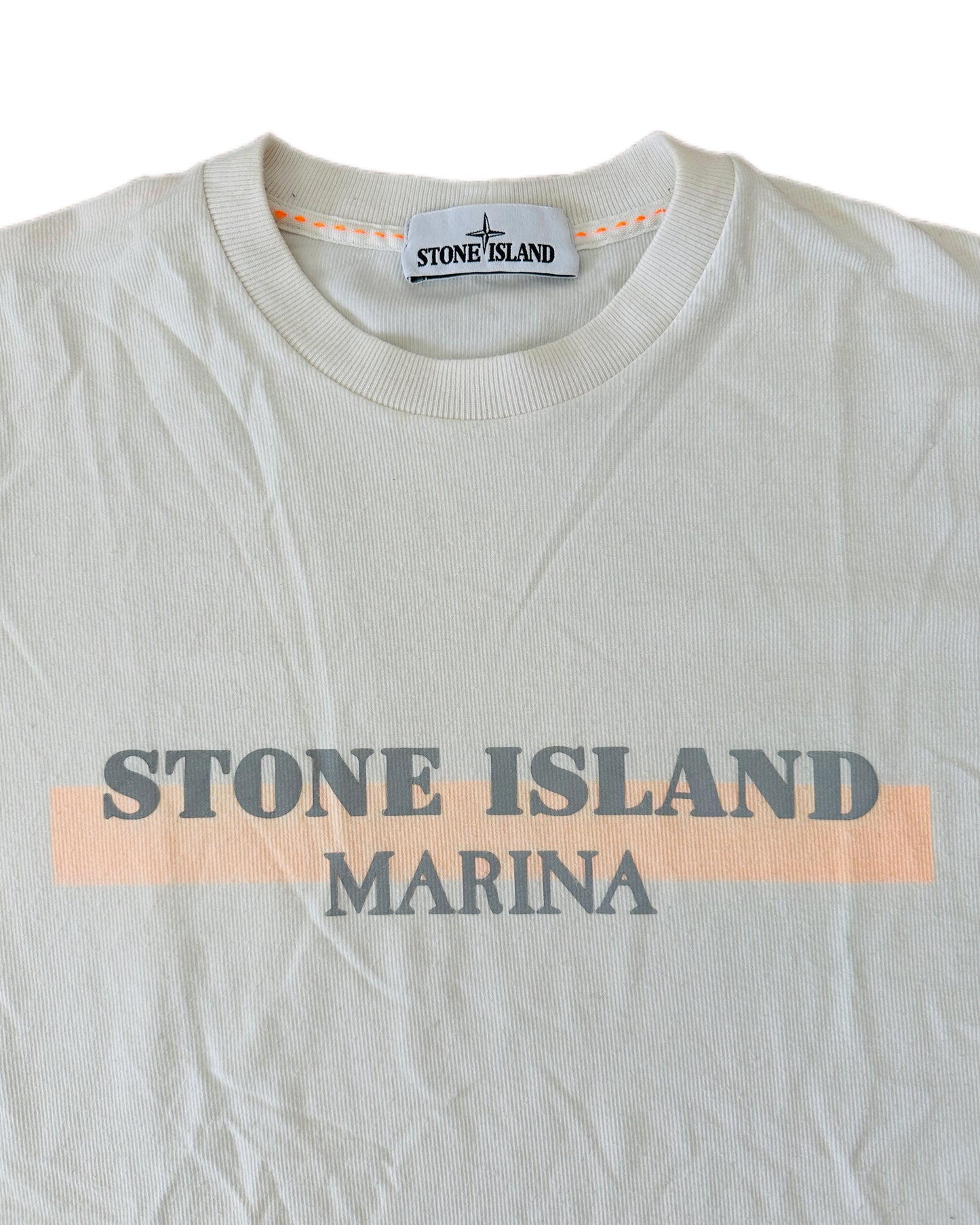 Stone Island Marina 2016 Reflective Print Ribbed T-Shirt - M - Made in Italy