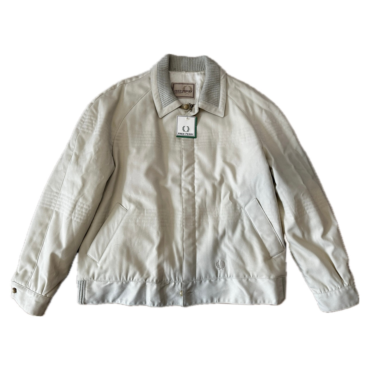 Fred Perry Vintage 80s Anorak Light-beige - Deadstock - 58 / XXL - Made in Spain