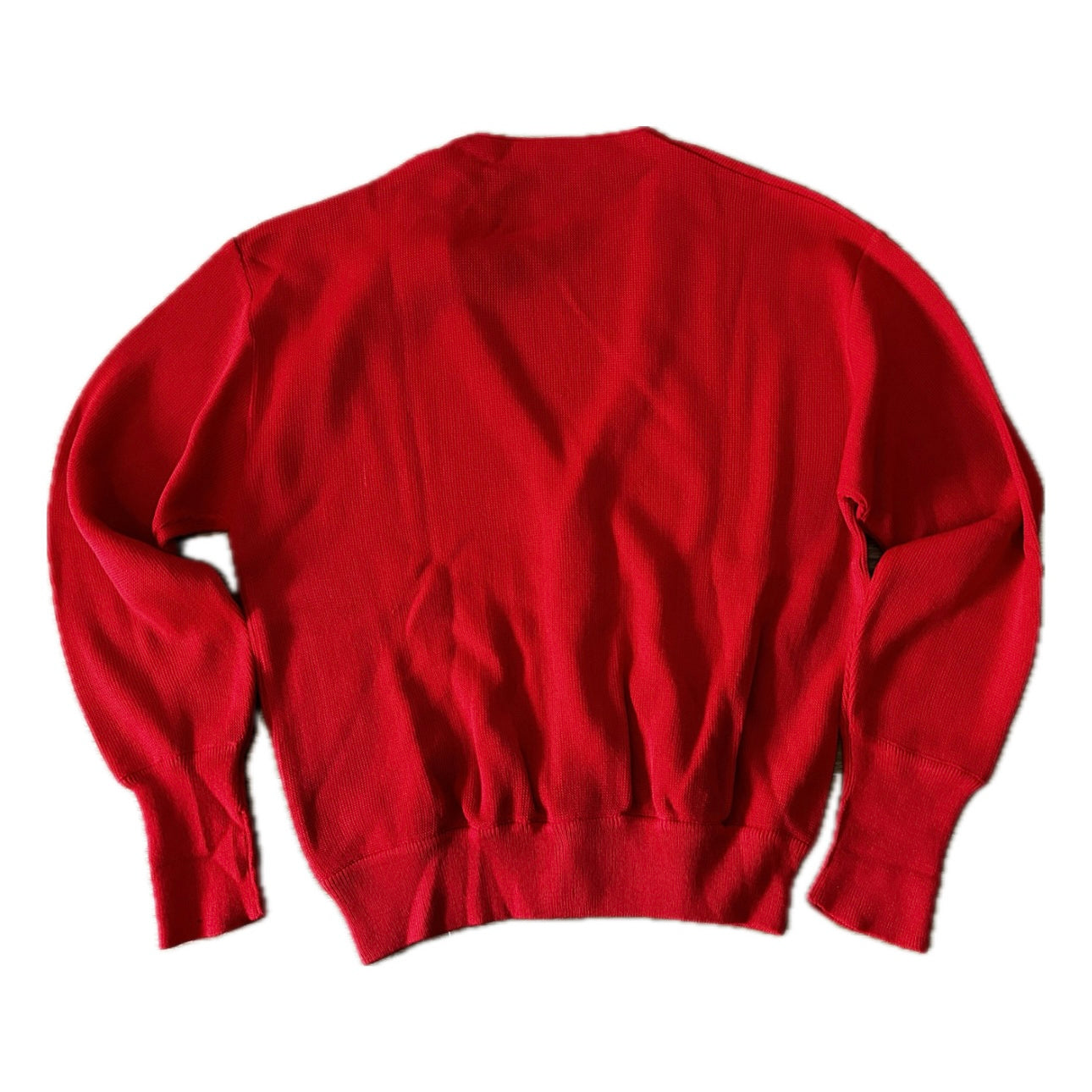 Fred Perry Vintage 80 Red Cardigan - Deadstock - 4 / M - Made in Spain
