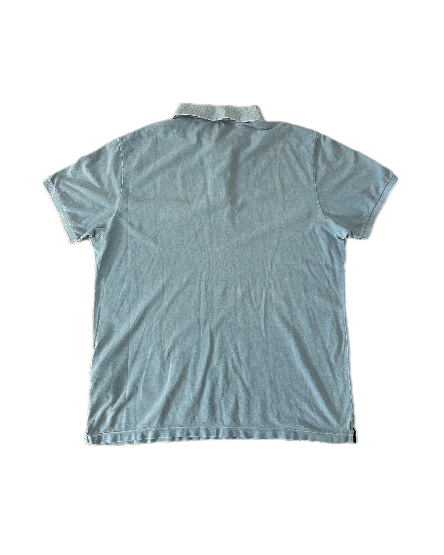 Stone Island 2022 Patch Program Old Treatment Light Blue Polo Shirt - 3XL