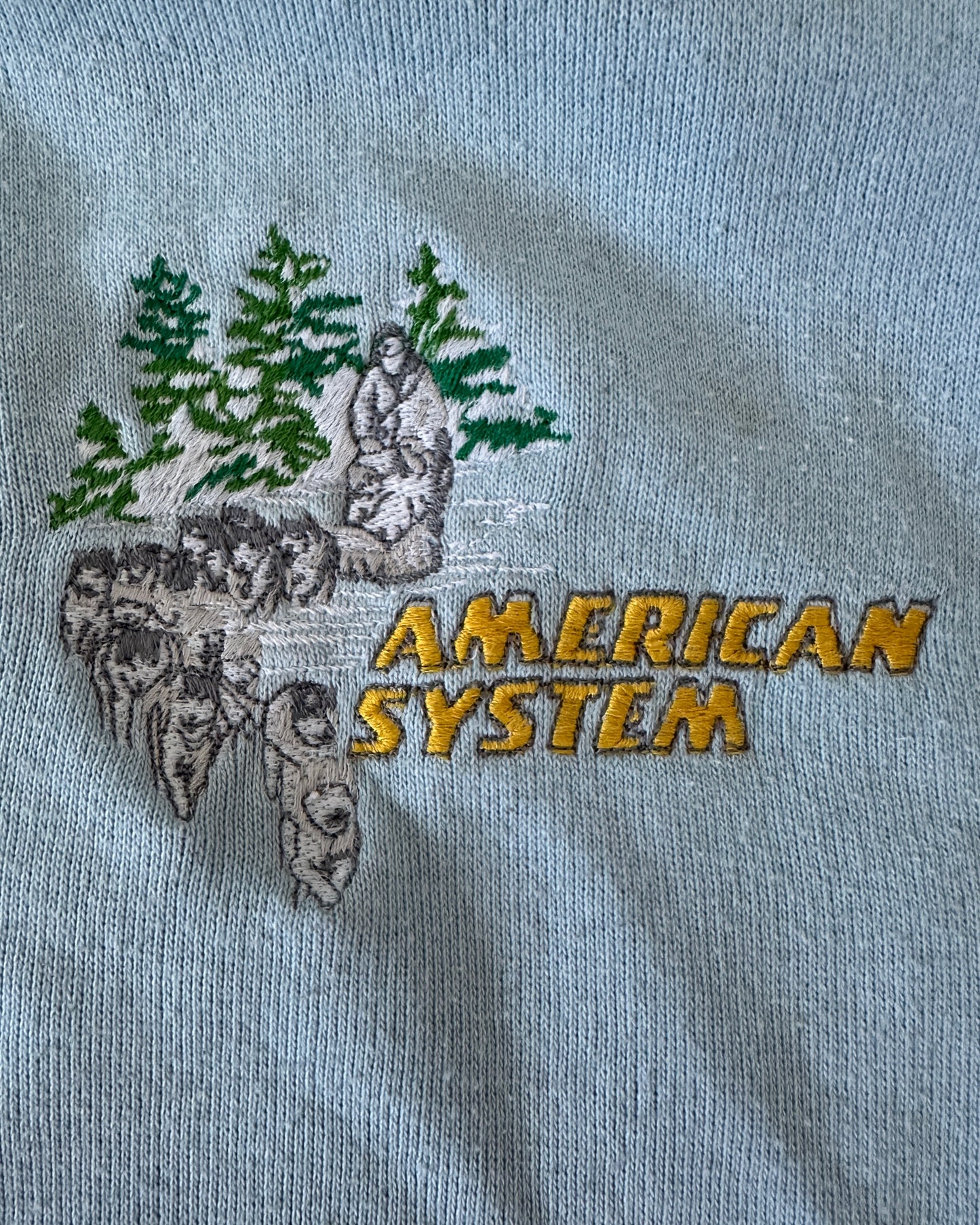 American System 1986 Polo Fleece Sweatshirt - XXL - Made in Italy