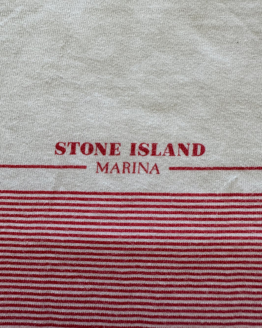 Stone Island Marina 2017 Coral Stripes T-Shirt - XL -Made in Italy
