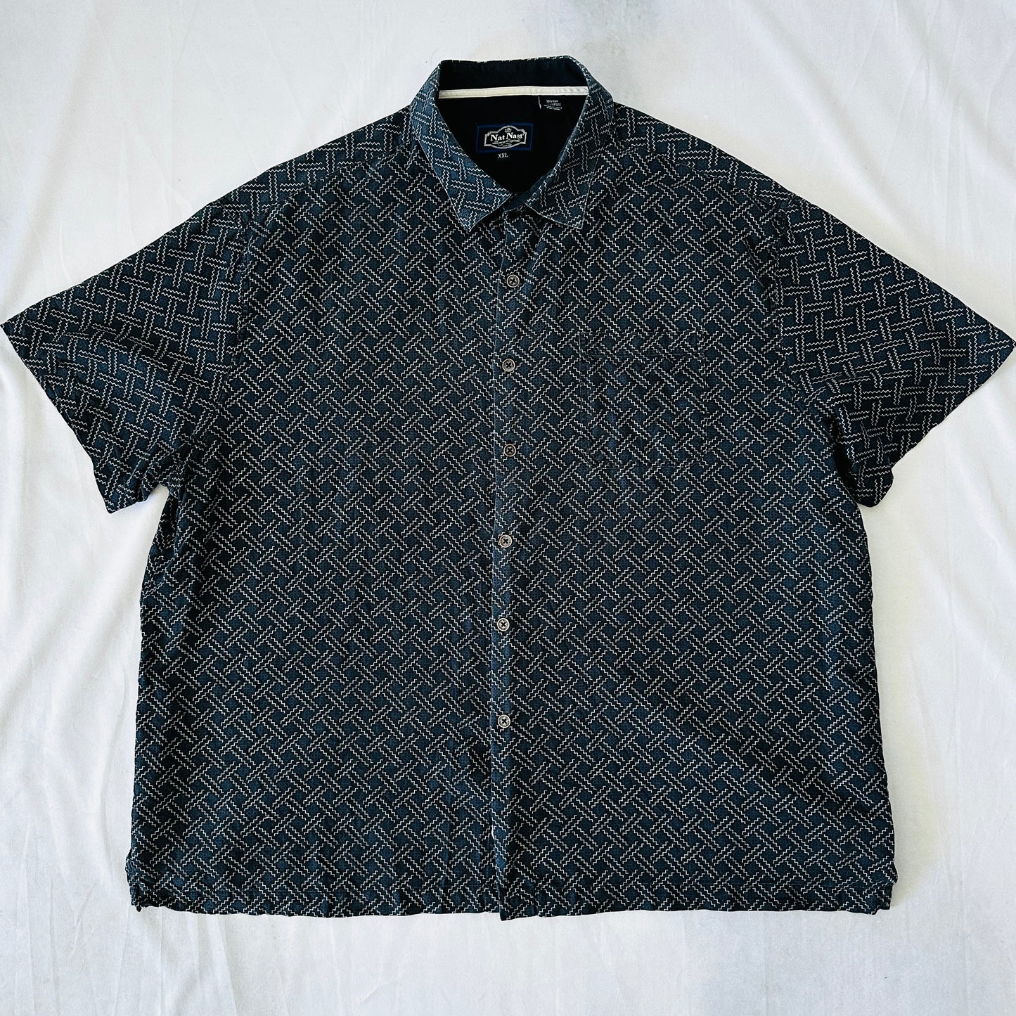 Nat Nast 90s Vintage Silk Shirt - XXL