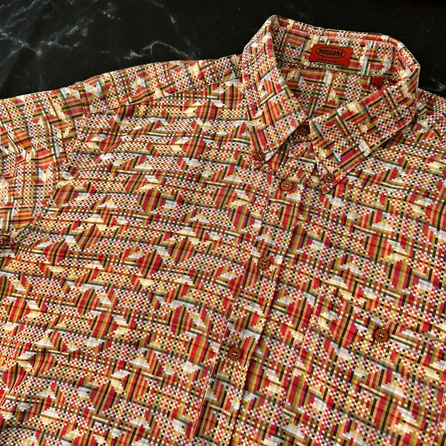 Missoni Vintage Button Down Shirt - 56 / XL - Made in Italy