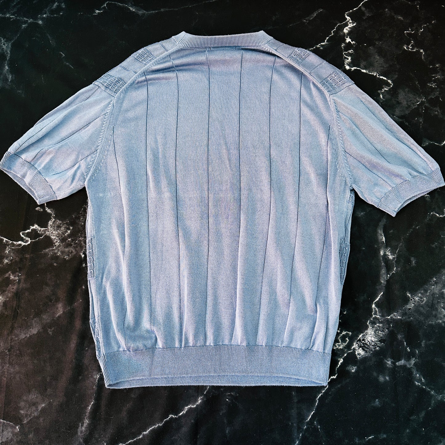Tulliano 90s Vintage Shortsleeve Sweater - XL