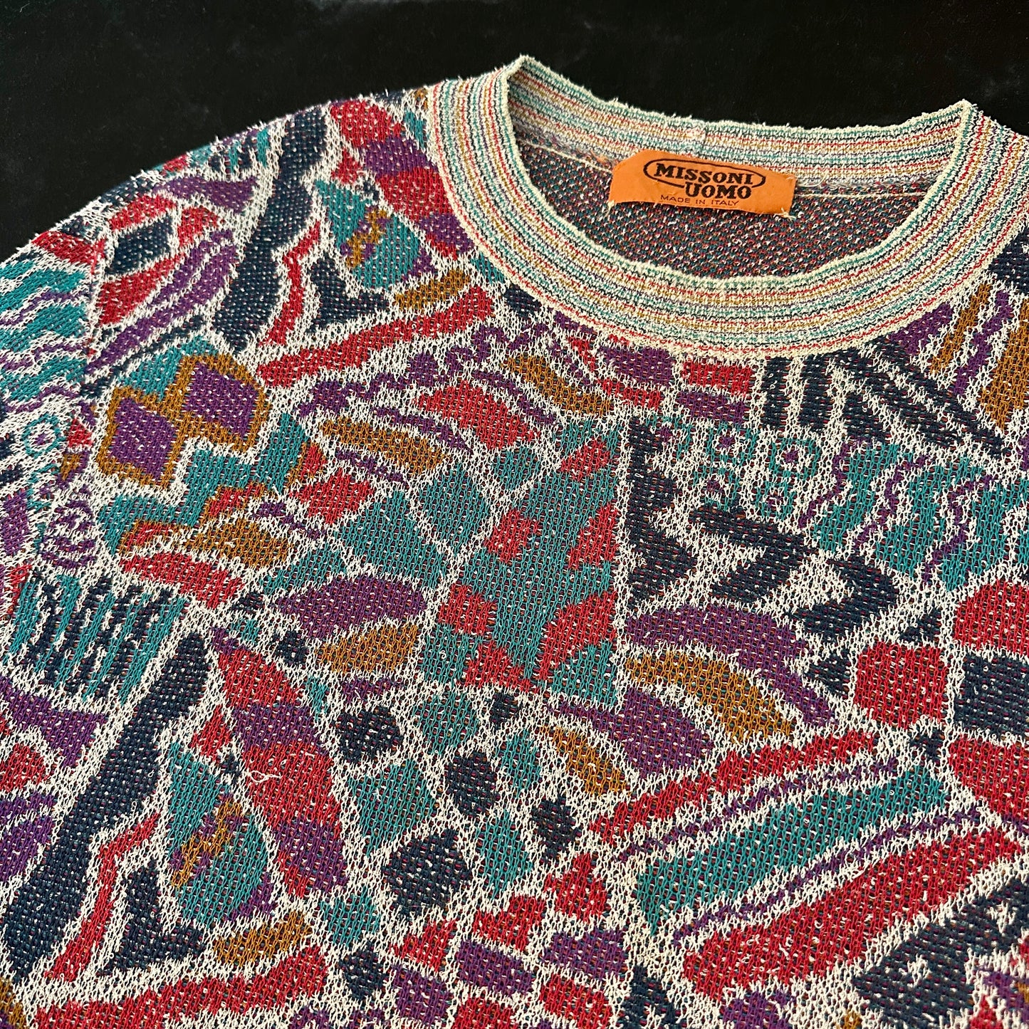 Missoni Uomo Vintage 80s Sweater - 54 / L - Made in Italy