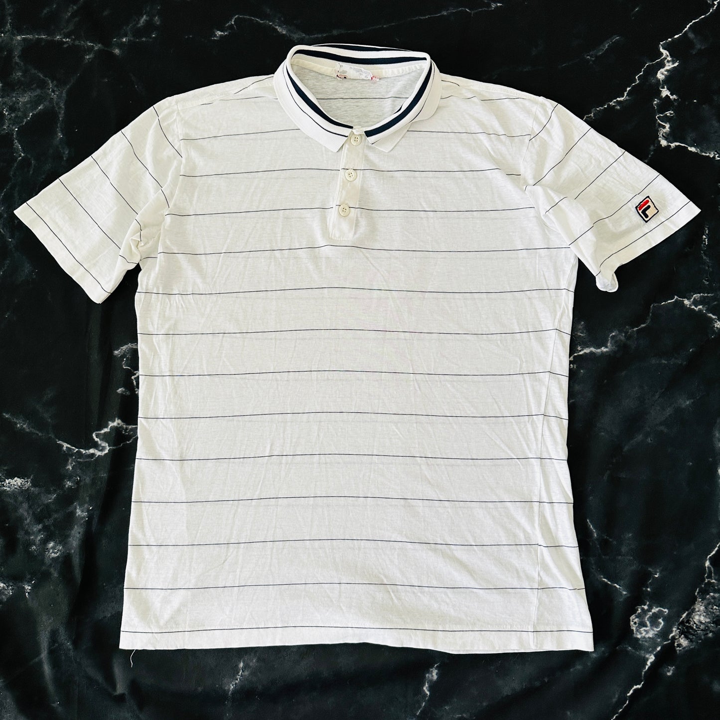 Fila Vintage 80s Tennis Polo Shirt - 50 / M - Made in Italy