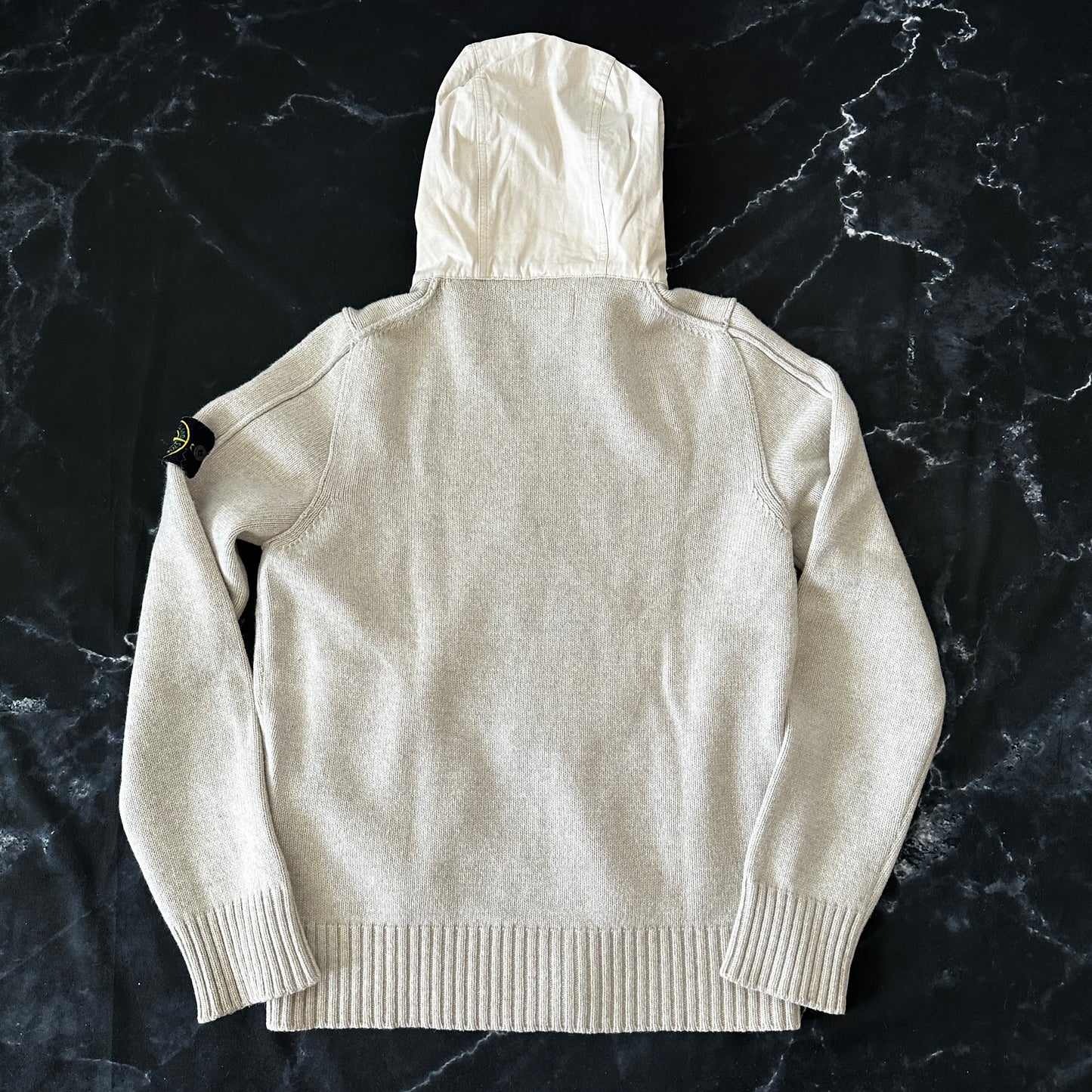 Stone Island 2012 Wool Hooded Zip Jacket - L - Made in Italy