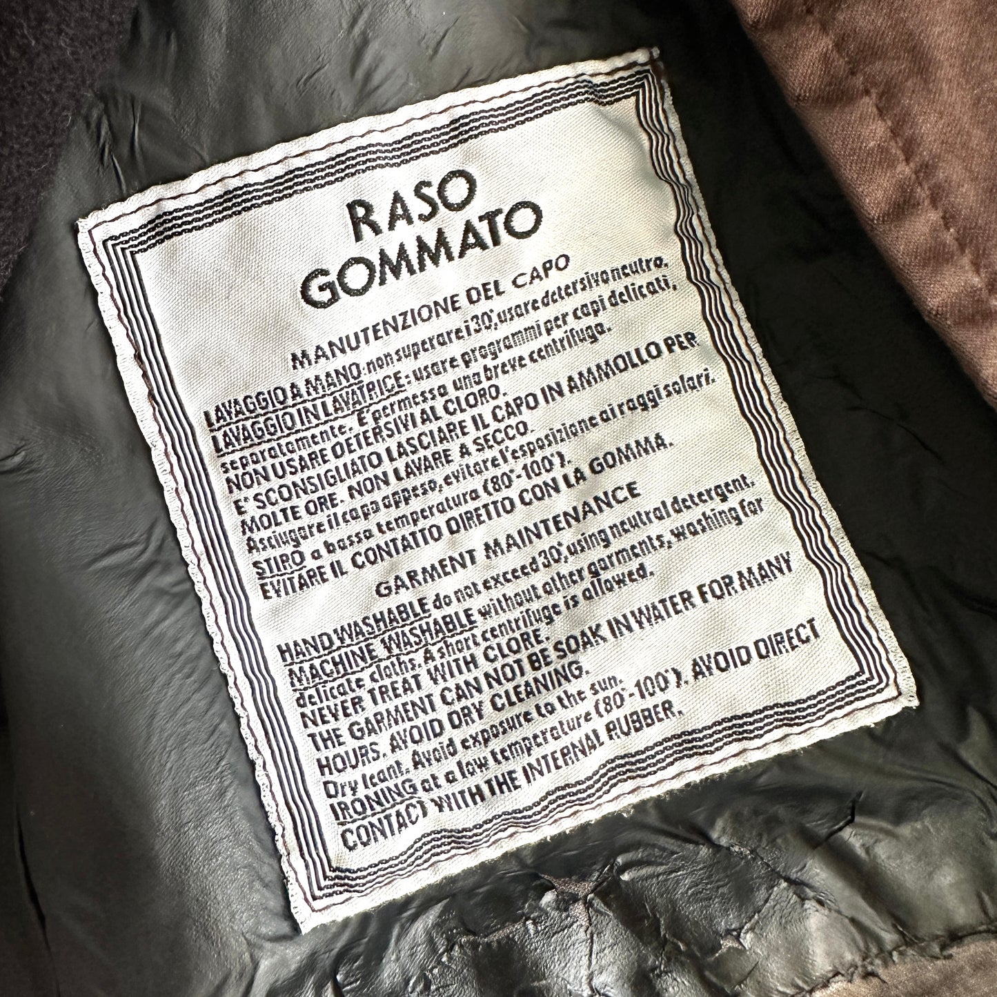 Stone Island 2007 Raso Gommato Jacket w/ Dutch Rope Lining - L