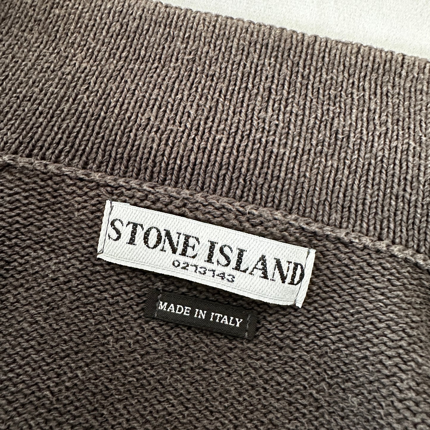 Stone Island 2004 Cotton Knit Sweater Jacket - XXL - Made in Italy