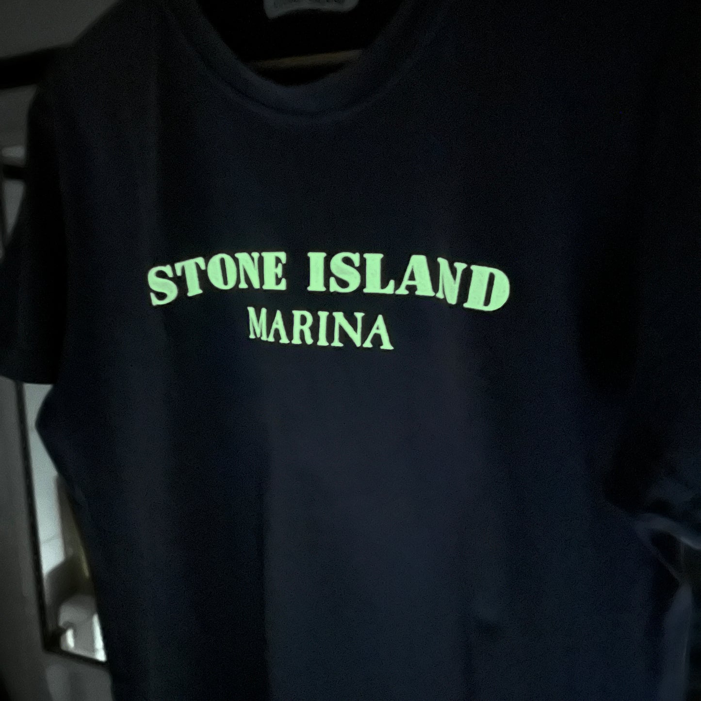 Stone Island Marina 2014 Glow in the Dark Print T-Shirt - L - Made in Italy