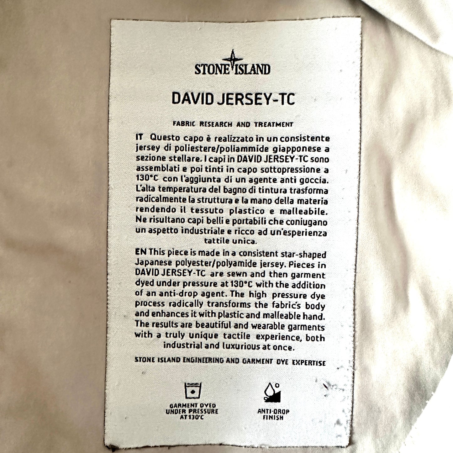 Stone Island 2016 David Jersey-TC Jacket - L
