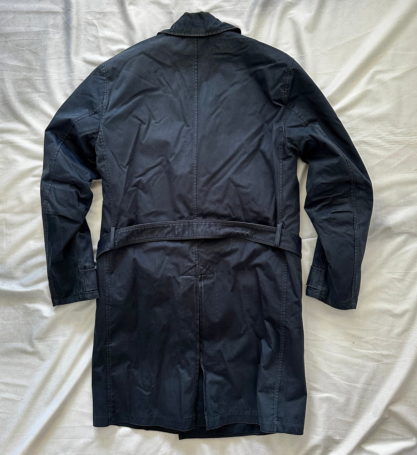 Stone Island 2015 Raso Gommato Trenchcoat w/ Dutch Rope Lining - L - Made in Italy