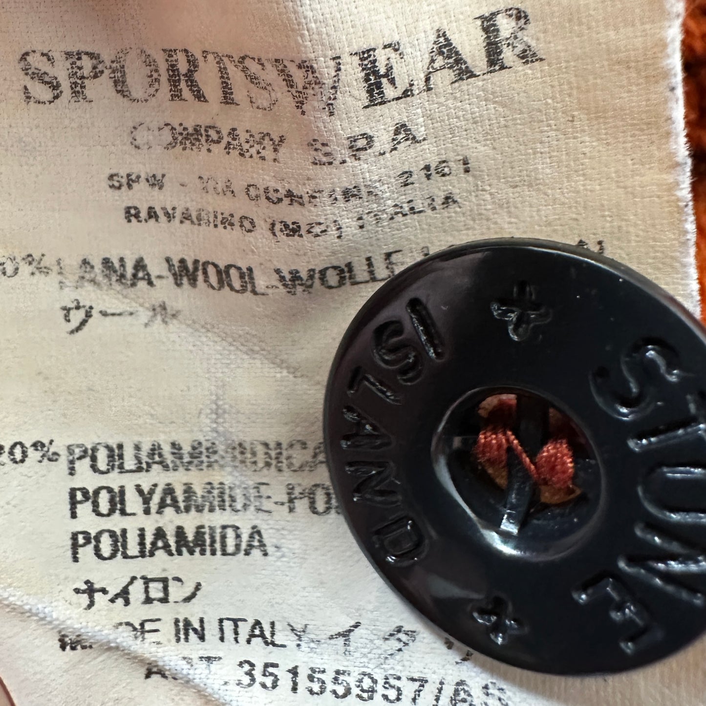 Stone Island Vintage 2001 Knit Wool Troyer - M - Made in Italy