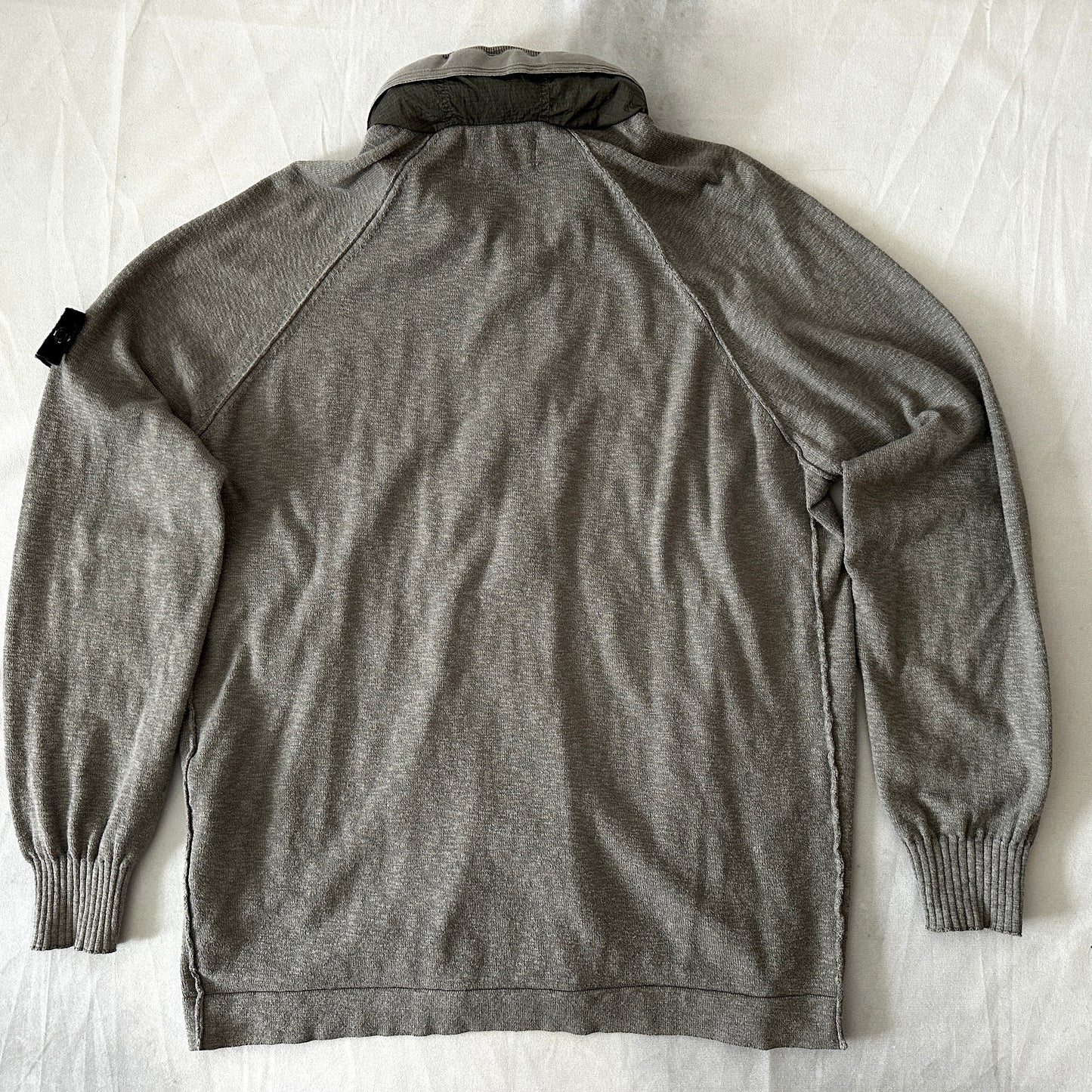 Stone Island 2019 Garment Dyed Melange Hooded Cardigan - XL