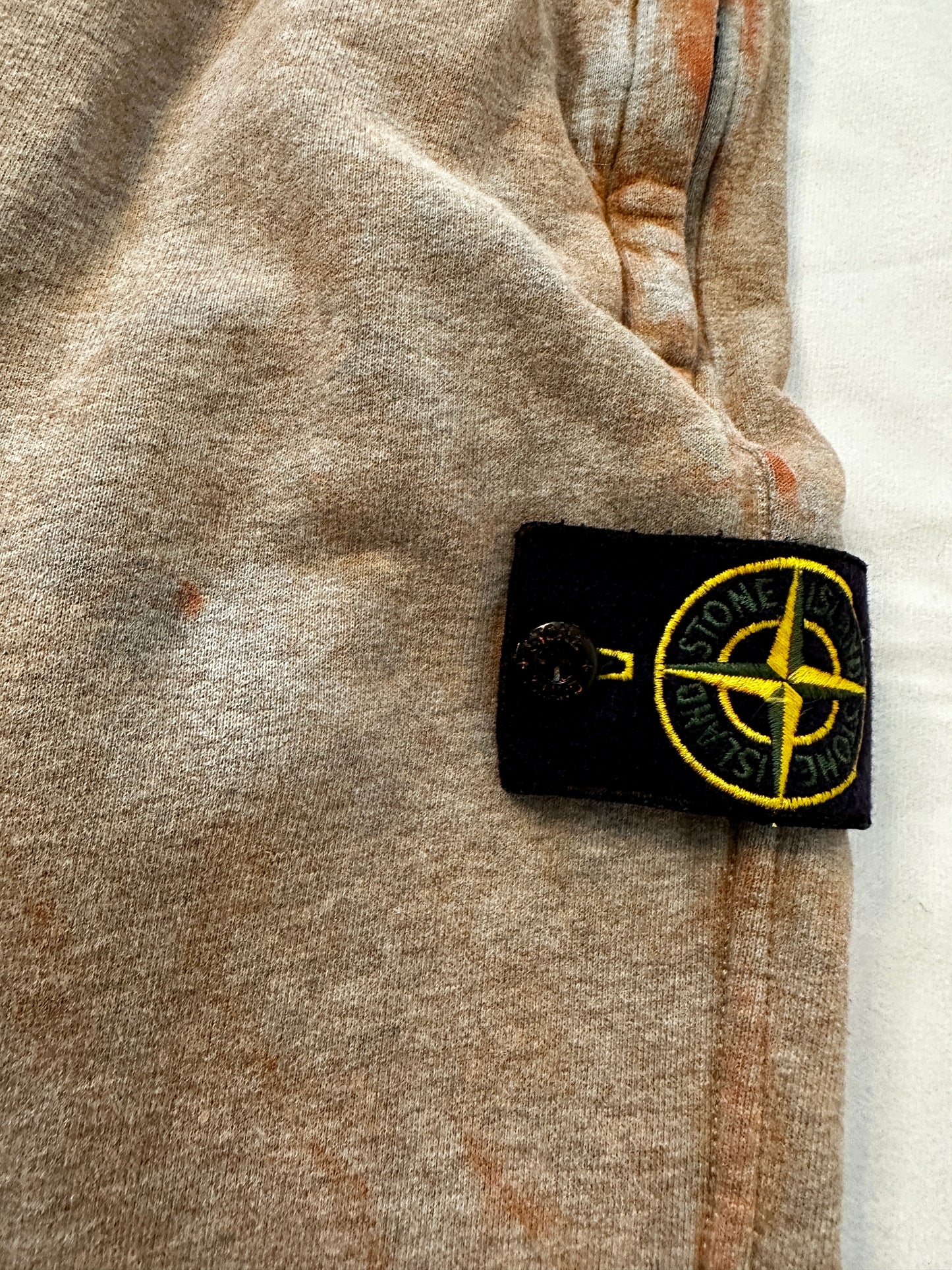 Stone Island 2020 Dust Color Treatment Melange Cotton Sweat Pants - L