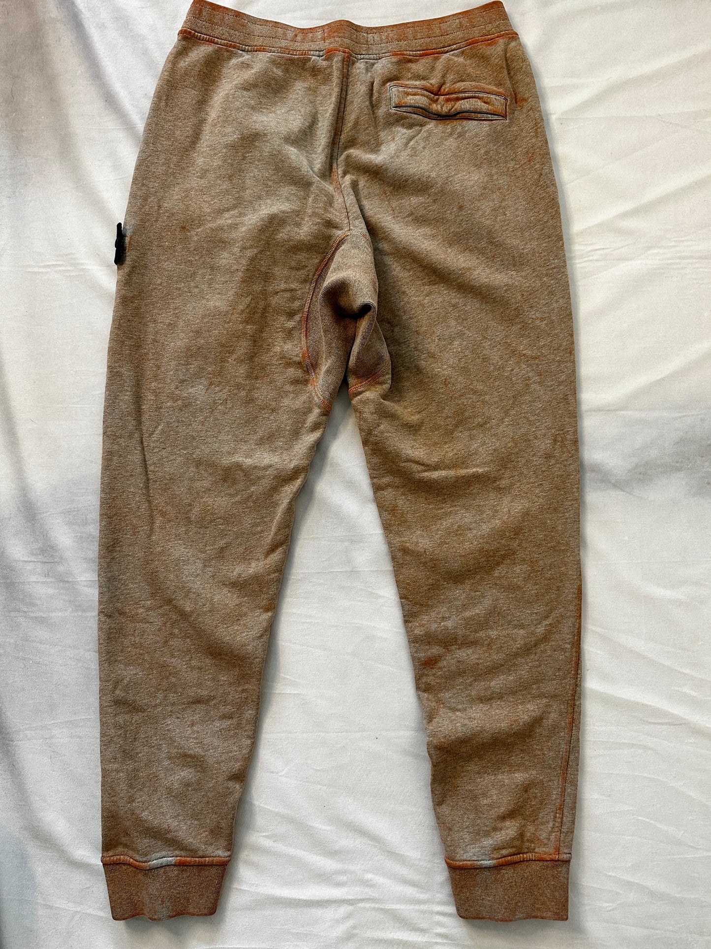 Stone Island 2020 Dust Color Treatment Melange Cotton Sweat Pants - L