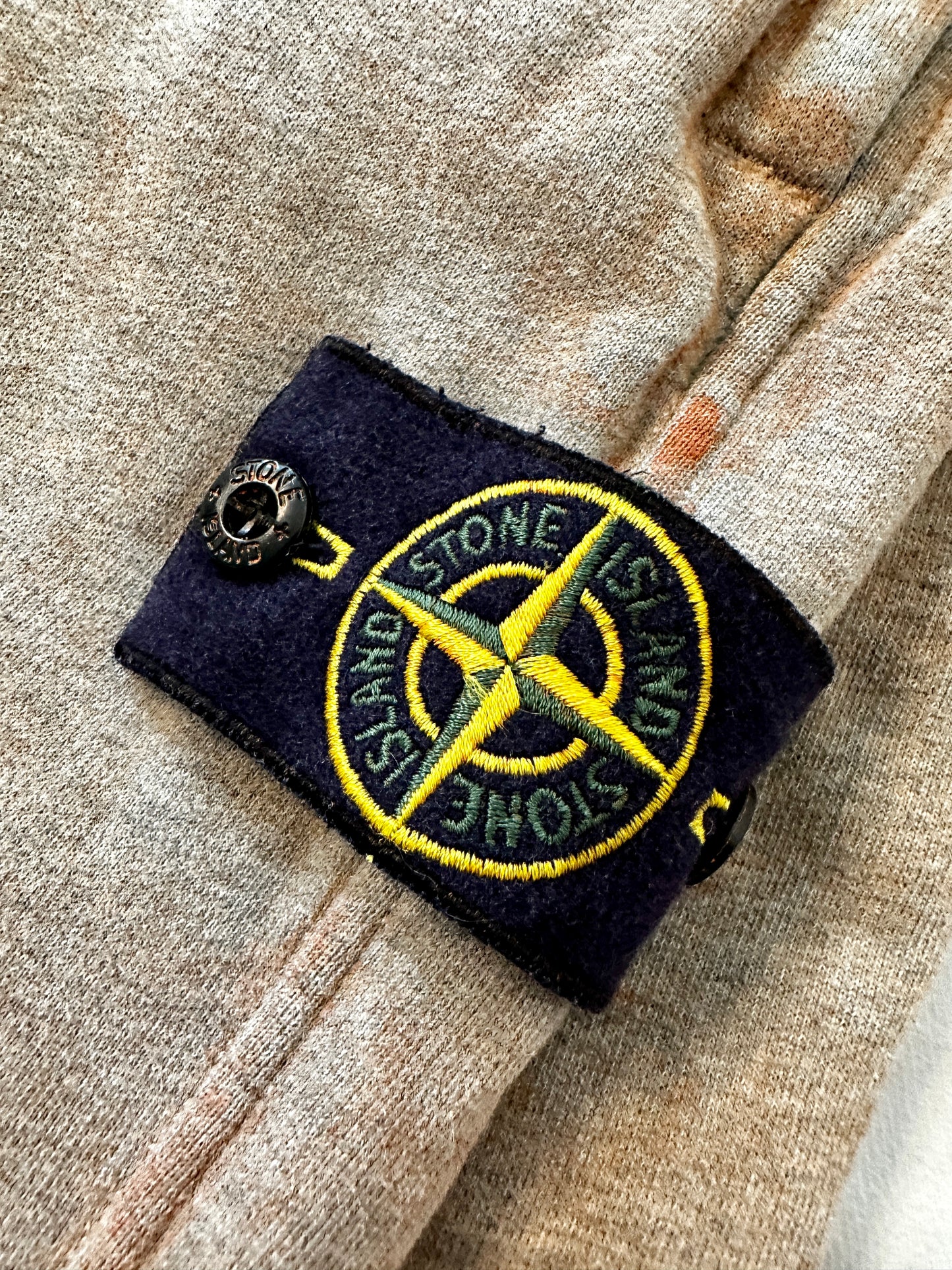 Stone Island 2020 Dust Color Treatment Melange Cotton Sweat Pants - L