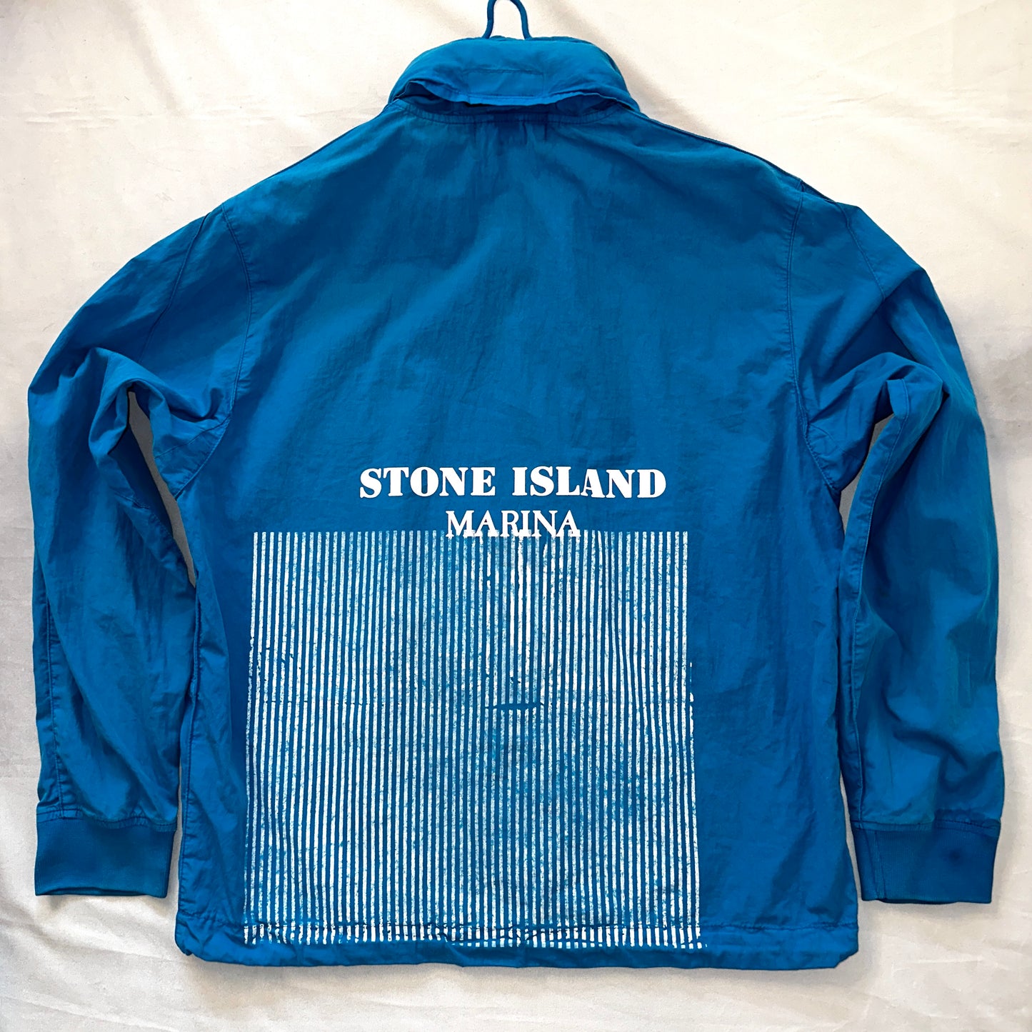 Stone Island Marina 2018 50 Fili + Folded Marina Print Reflective Smock - M - Made in Italy