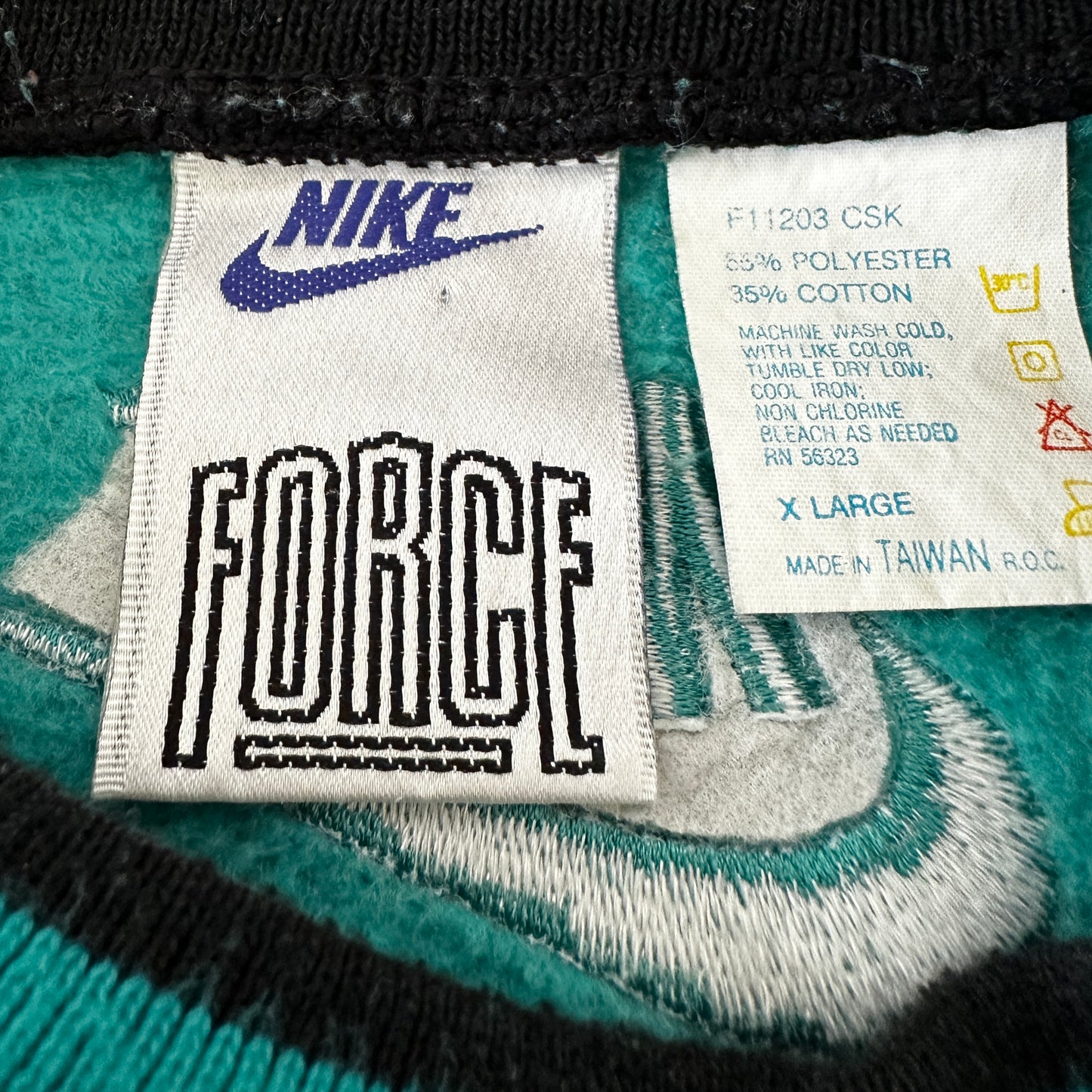 Nike Air Force Vintage 1991 Grey Tag David Robinson Sweatshirt - XL