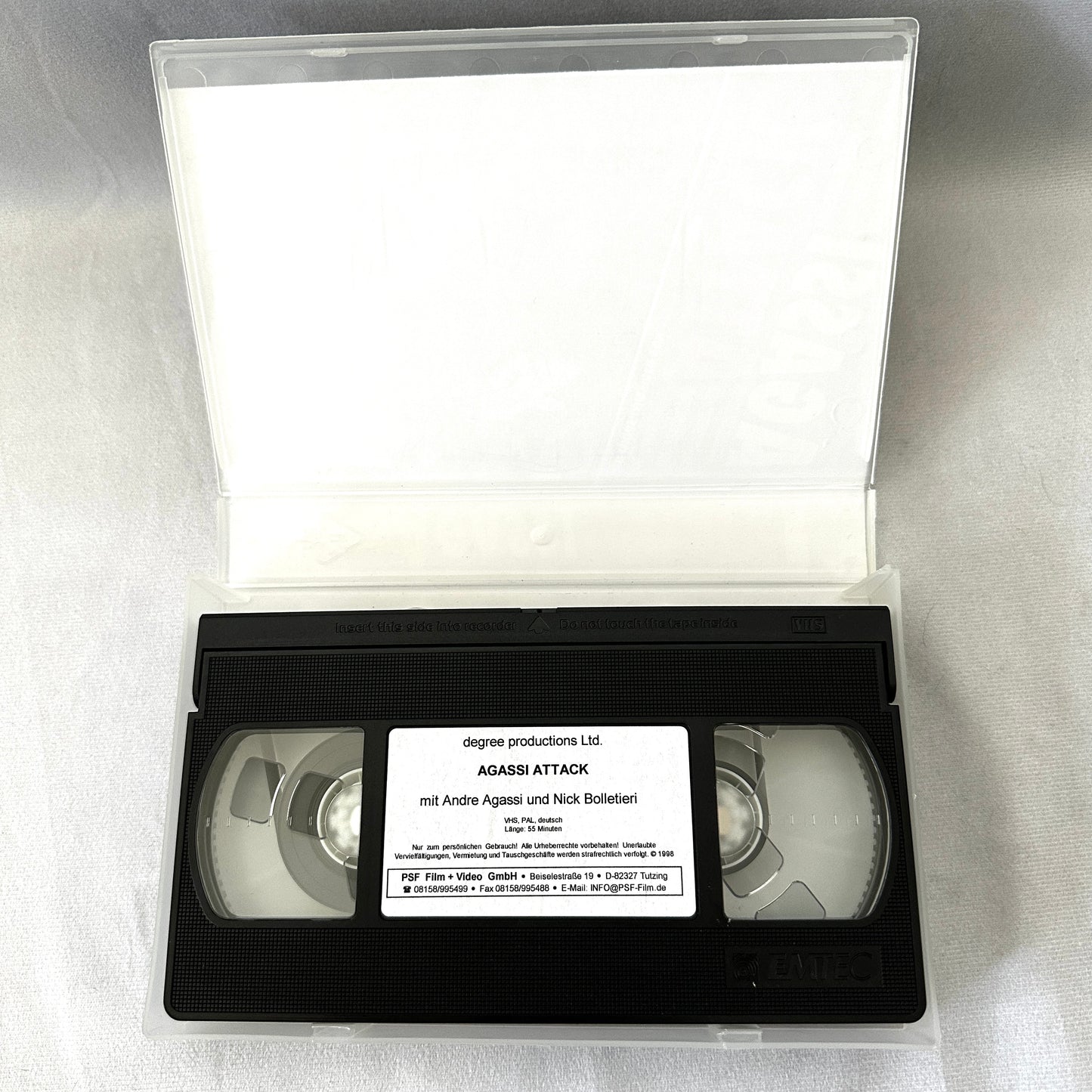 Andre Agassi Attack Nick Bollettieri Tennis Training VHS Video Tape 1992