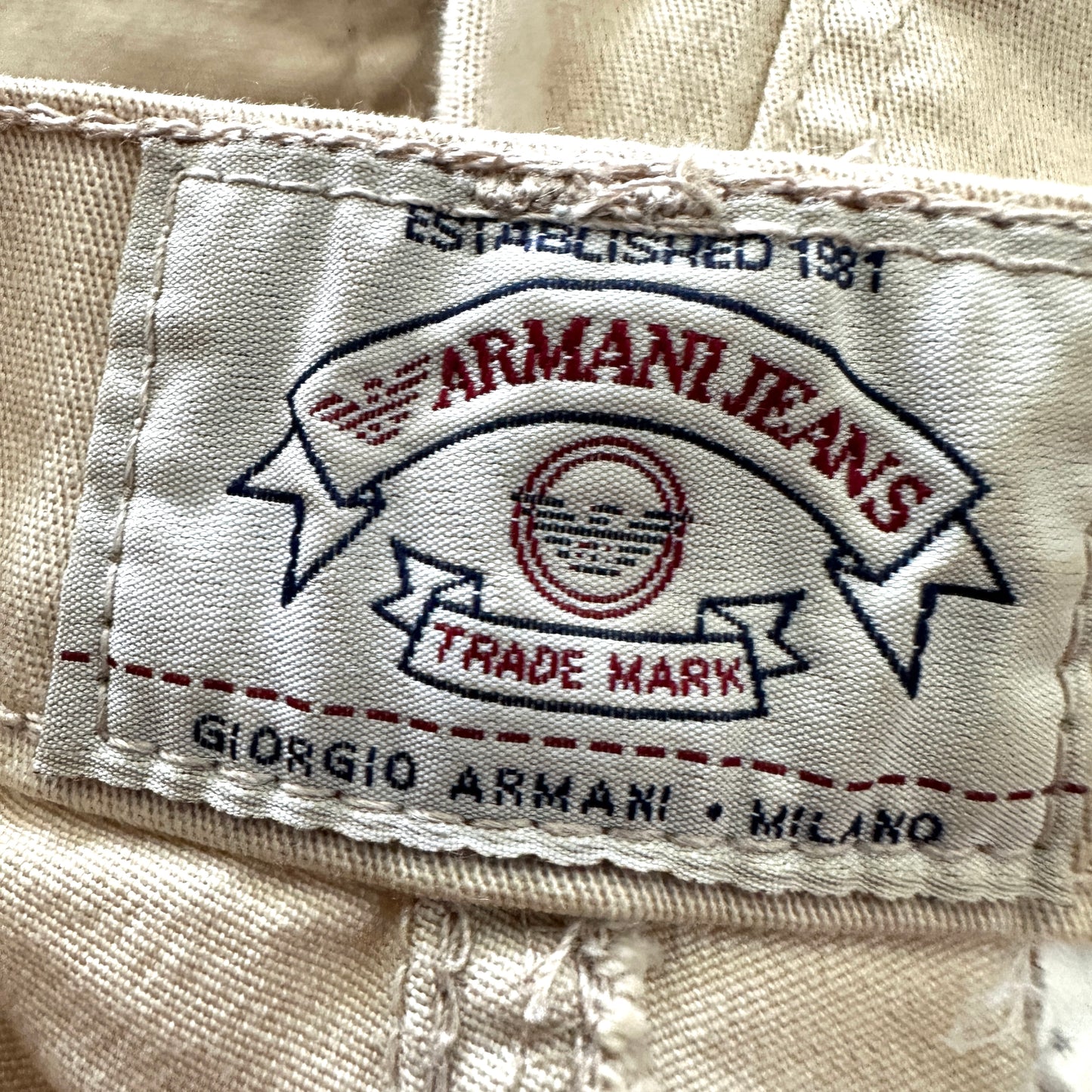 Armani Jeans Vintage 80s Womens Pants - 27 - Made in Italy