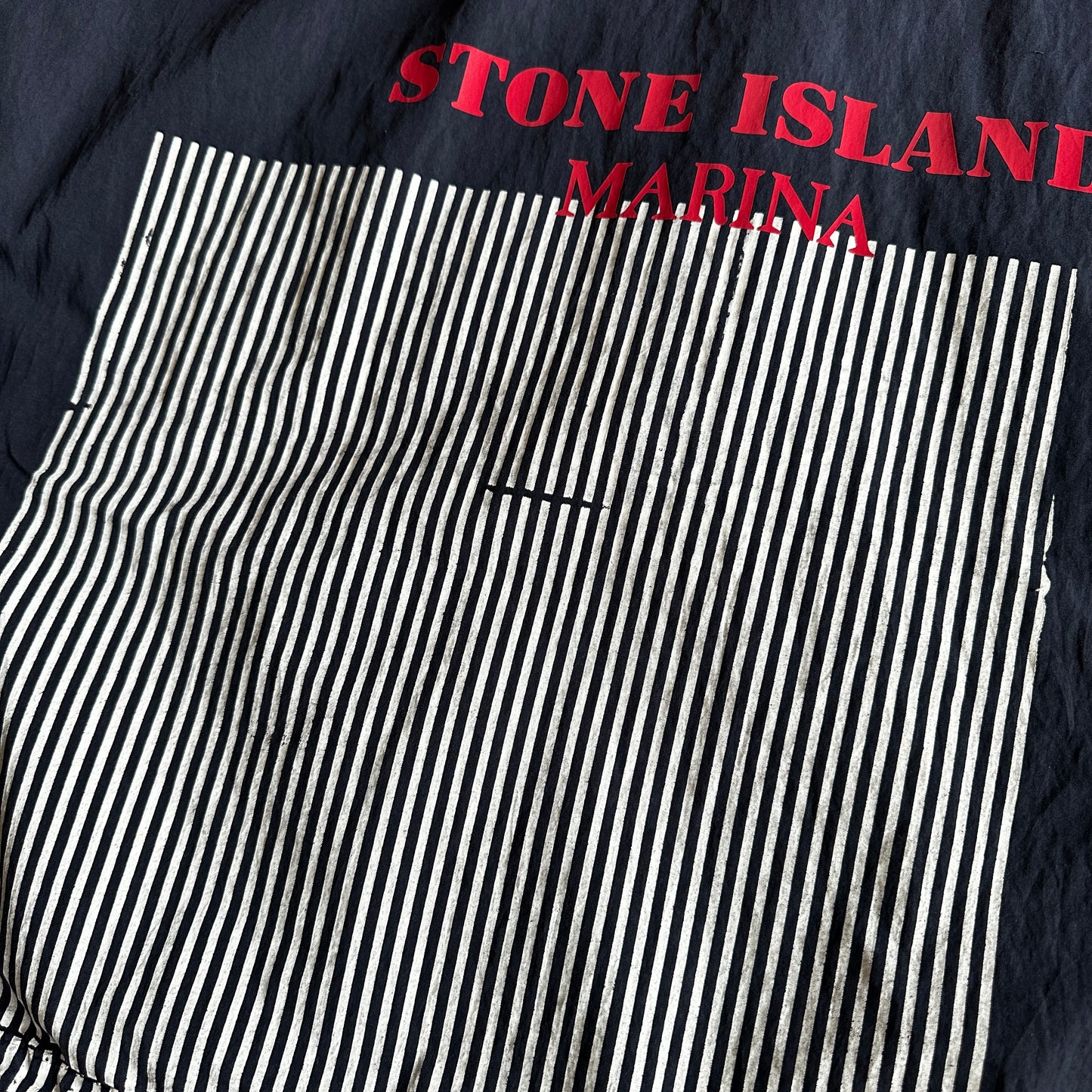 Stone Island Marina 2018 50 Fili + Folded Marina Print Reflective Smock - XL - Made in Italy