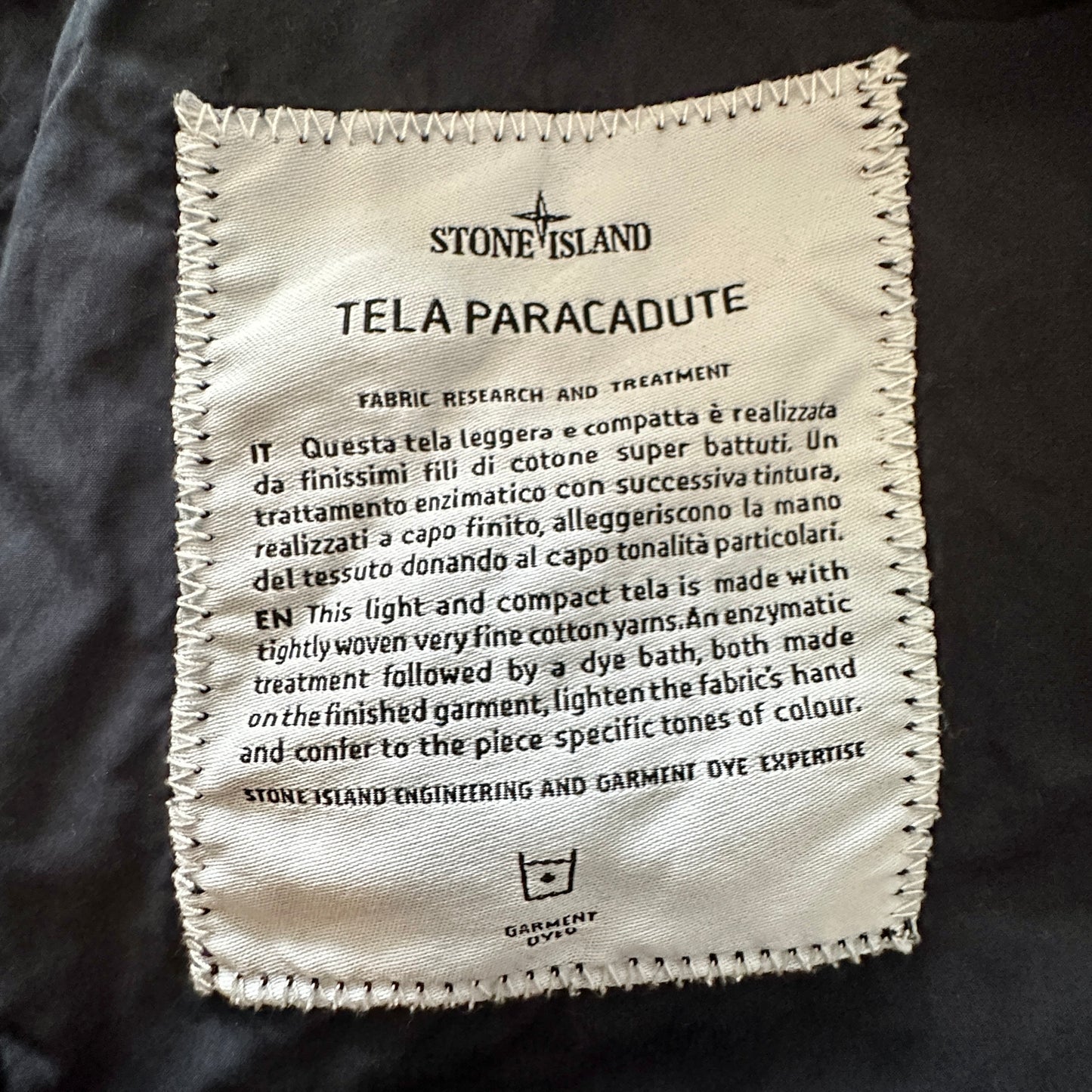 Stone Island 2014 Tela Paracadute Light Coat - XL - Made in Italy