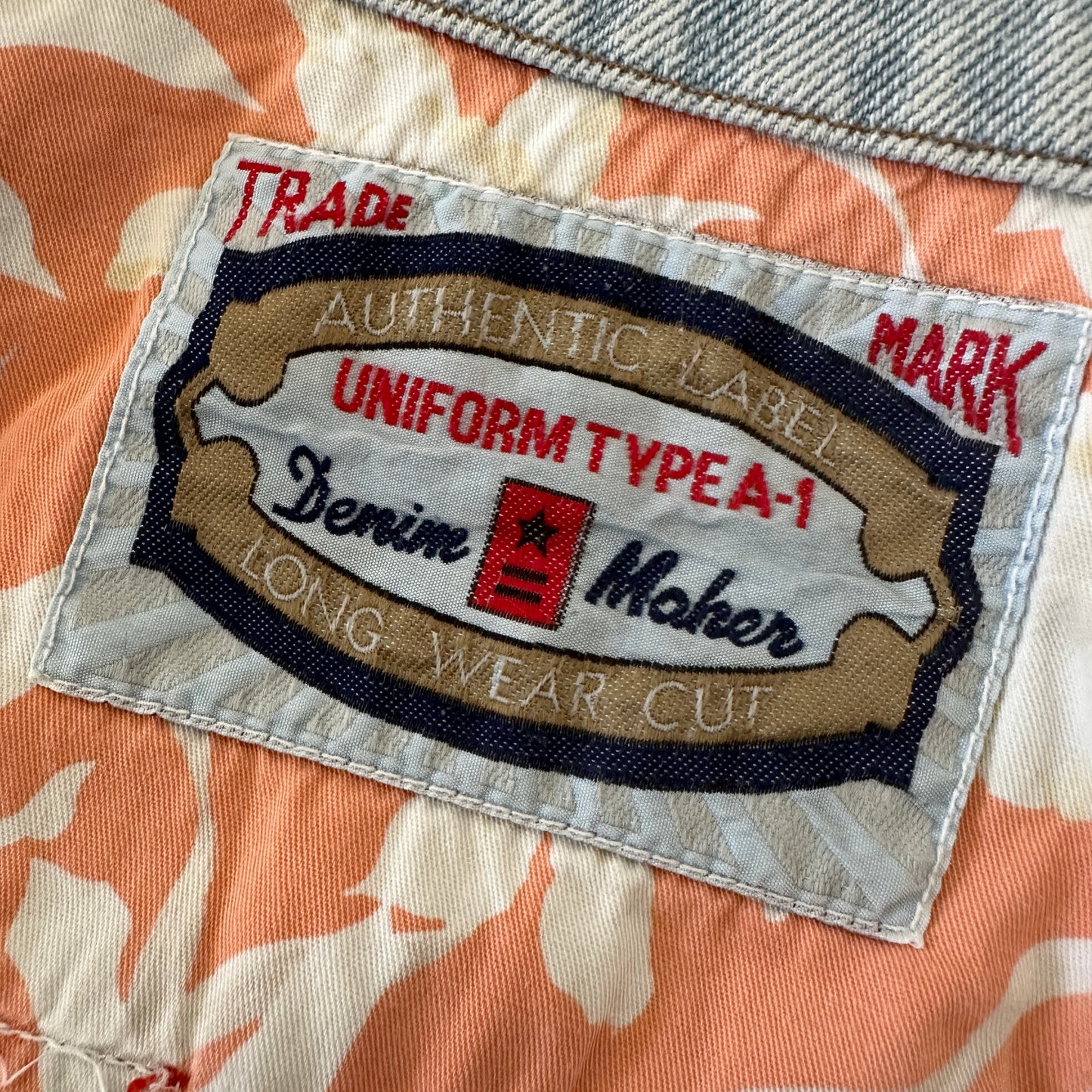 Uniform Type A-1 Vintage 80s Denim Jacket - L - Made in Italy