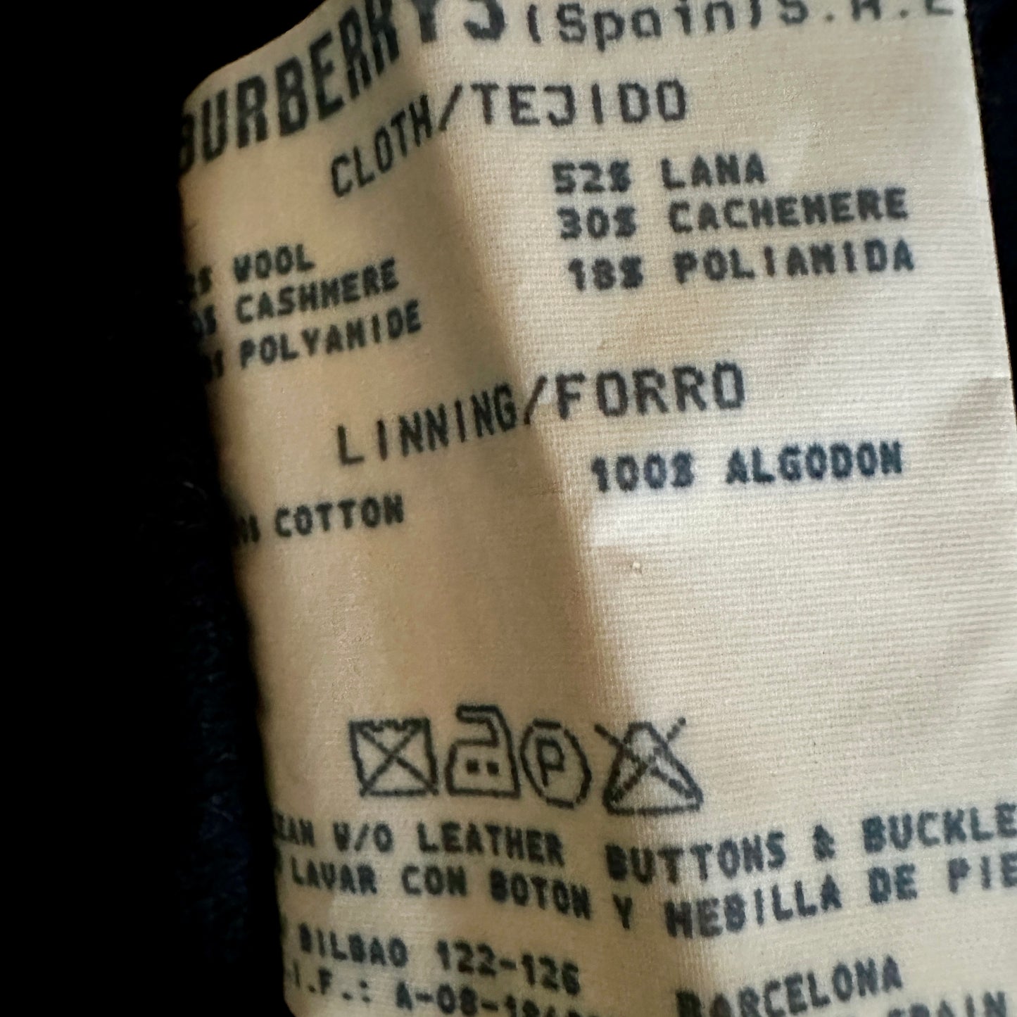 Burberrys Cashmere Wool Coat - Deadstock - 56 / XL