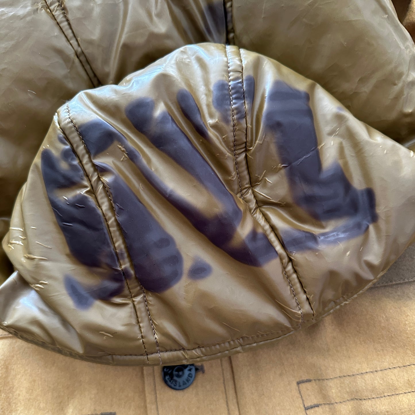 Stone Island 2014 Ice Jacket Wool Blend Down Parka - L