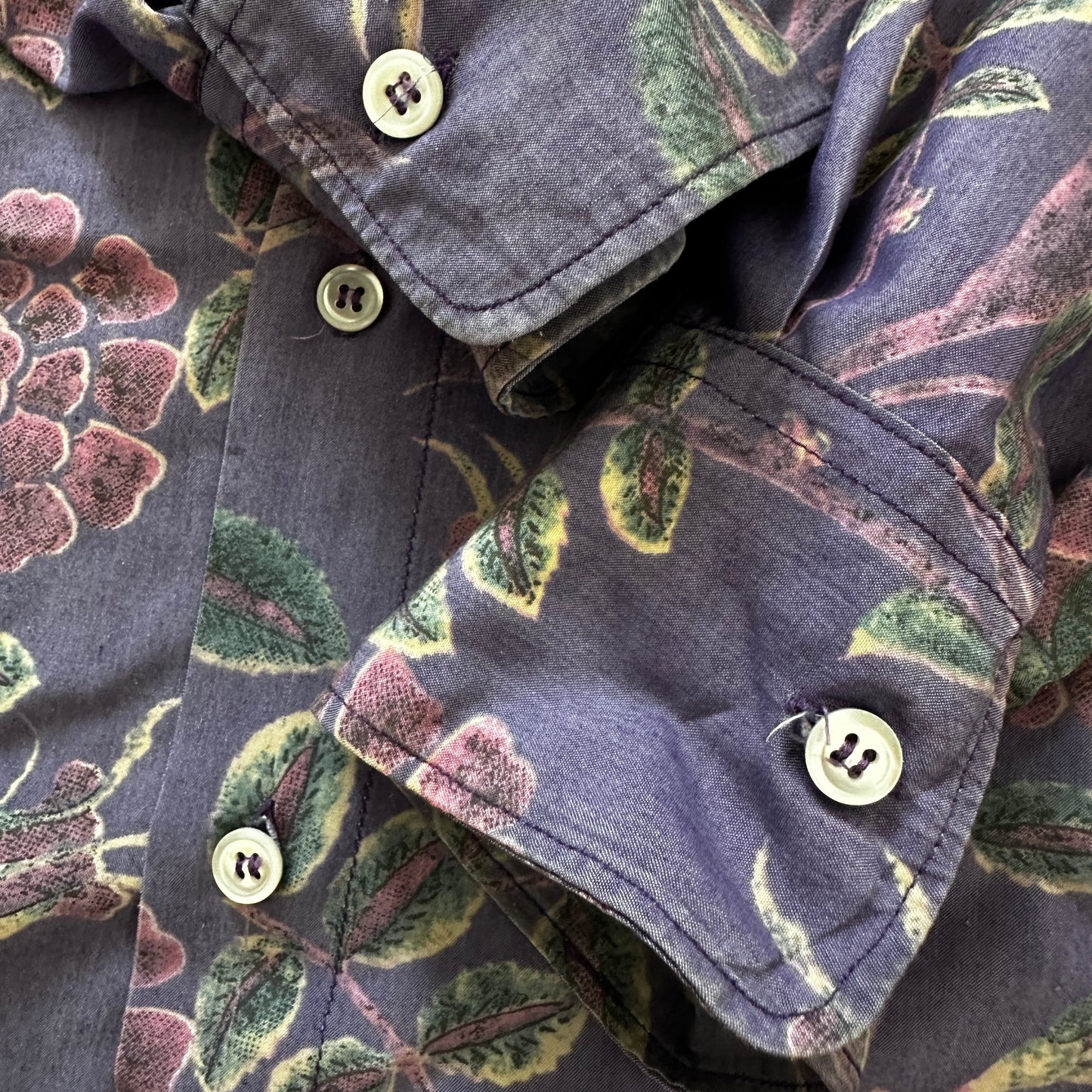 C.P. Company Vintage 1989 Floral Button Down Viscose Shirt - 6 / XL - Made in Italy