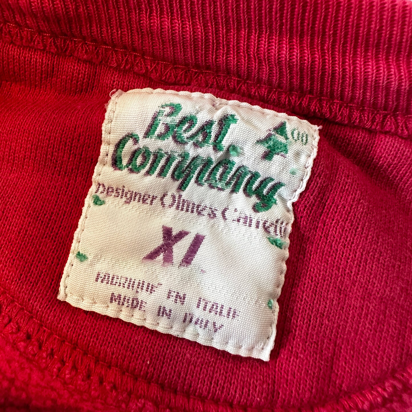 Best Company 80s Vintage "Canadian Geese" Sweatshirt- XL - Made in Italy