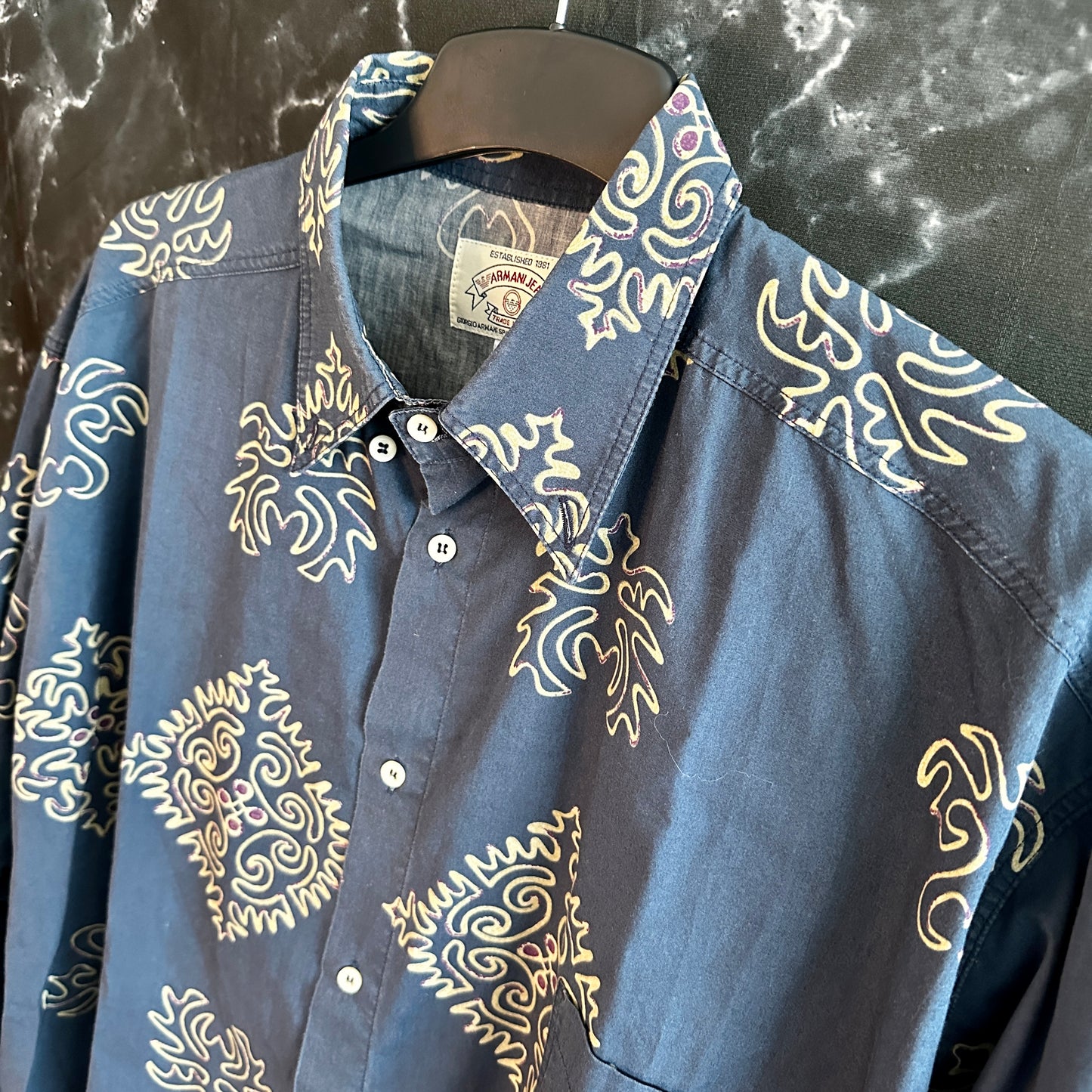 Armani Jeans Vintage 90s Shirt - XL - Made in Italy