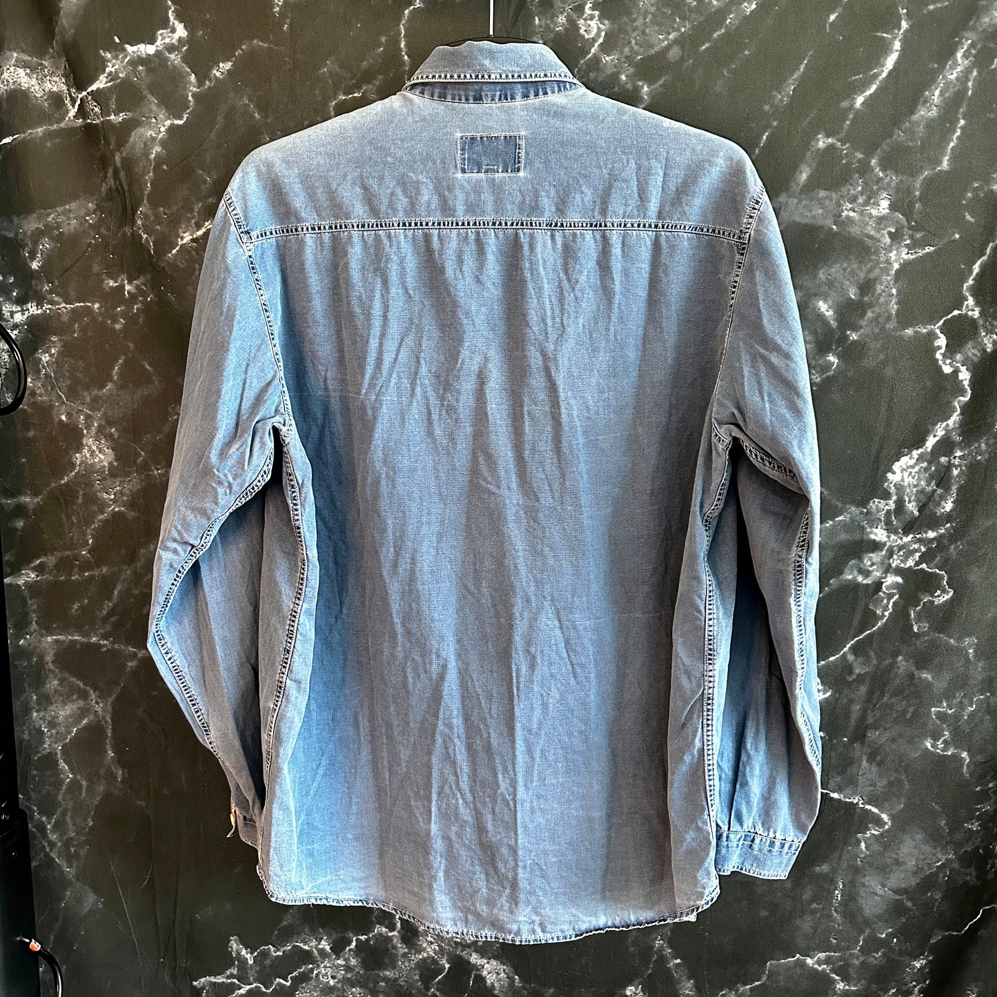 Armani Jeans Vintage 90s Denim Shirt - L - Made in Italy