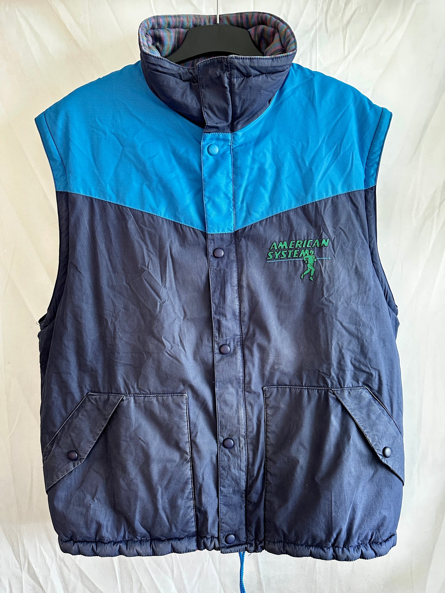 American System 80s Vintage Jacket/Vest - XL - Made in Italy