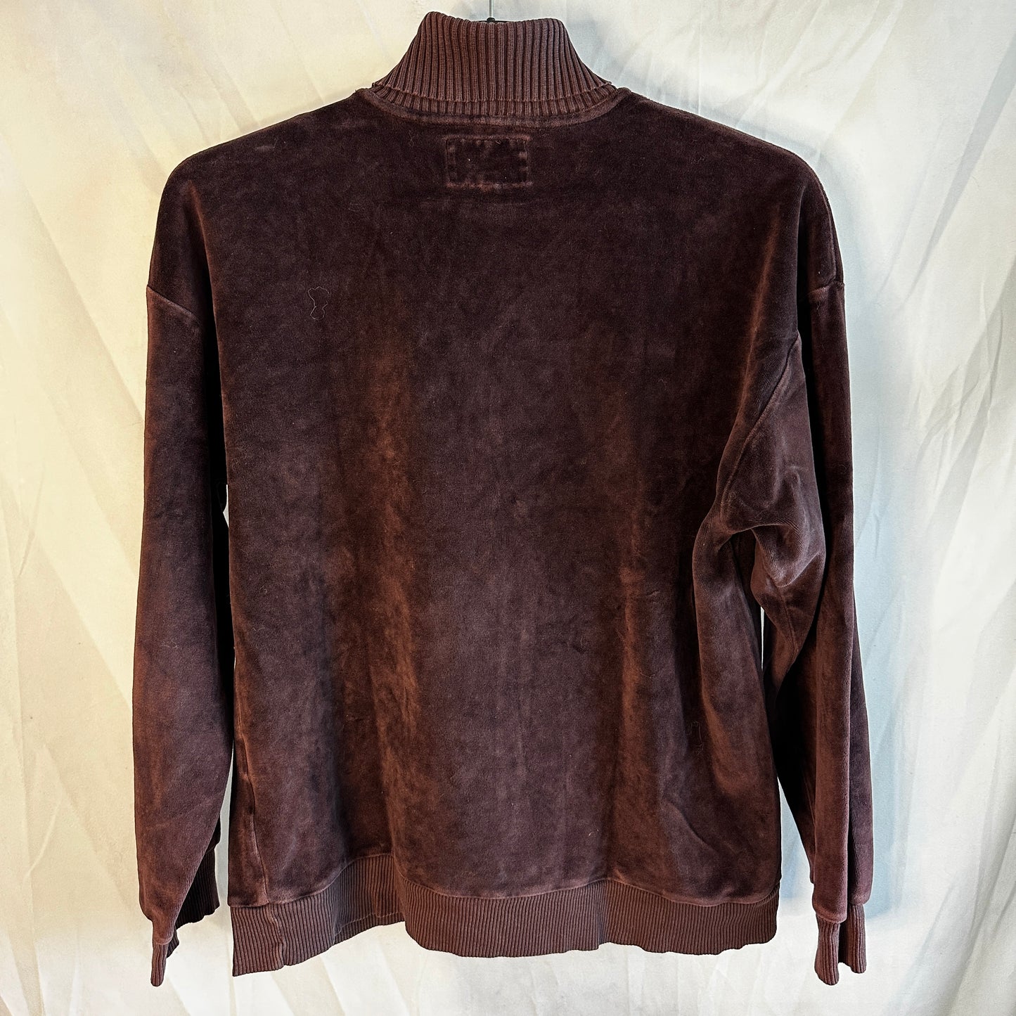 Armani Jeans Vintage 90s Turtleneck Terrycloth Sweatshirt- M - Made in Italy