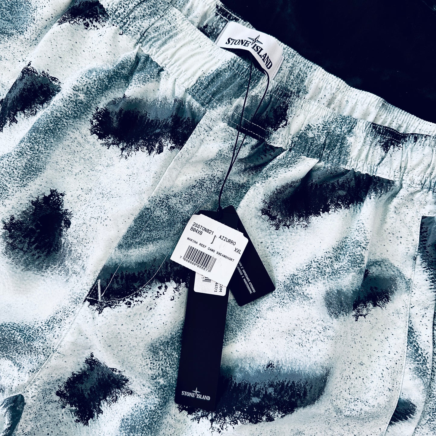 Stone Island Marina Reef Camo Swim Shorts 2022 - BNWT - XXL - Made in Italy