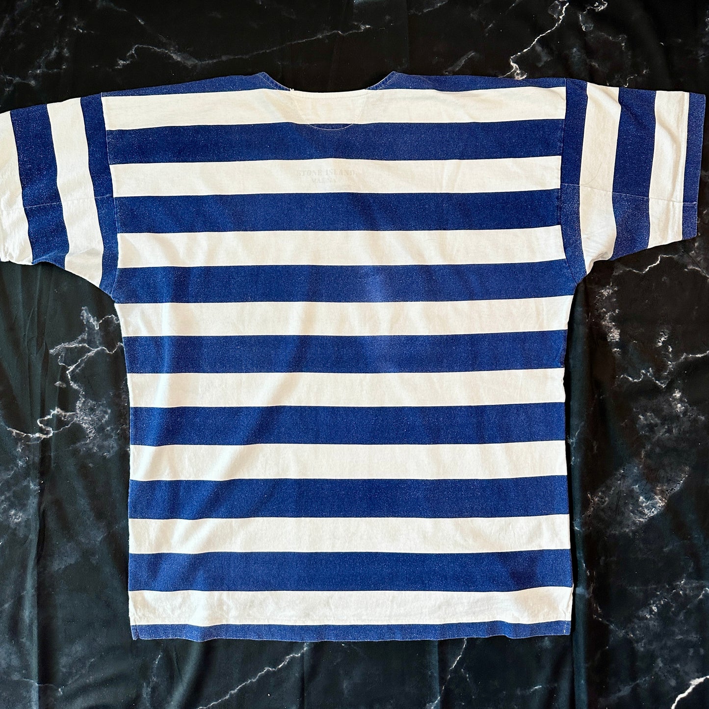 Stone Island -Vintage 1995 Henley T-Shirt - XL - Made in Italy