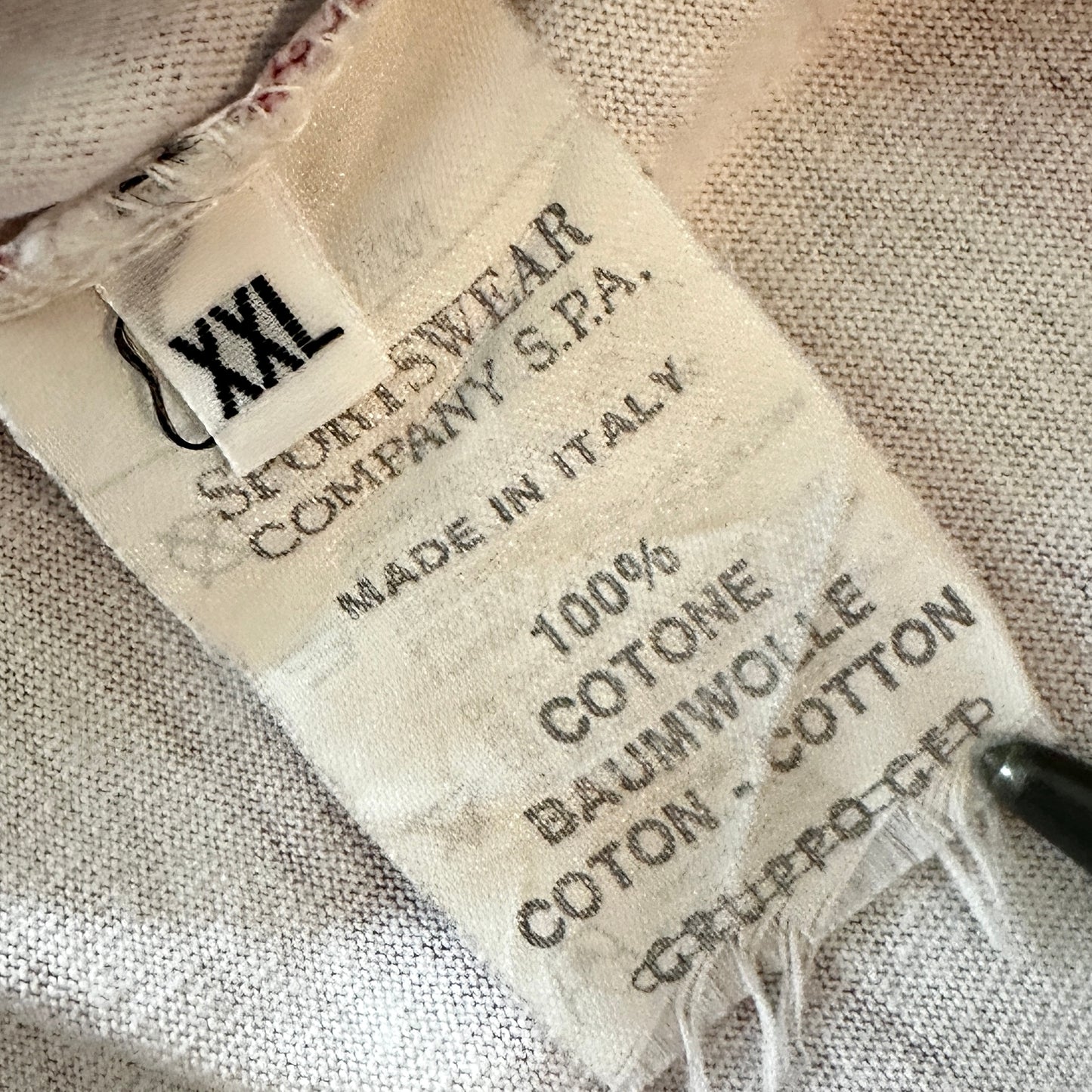 Stone Island Marina Box Logo -Vintage 1991 T-Shirt - XXL - Made in Italy