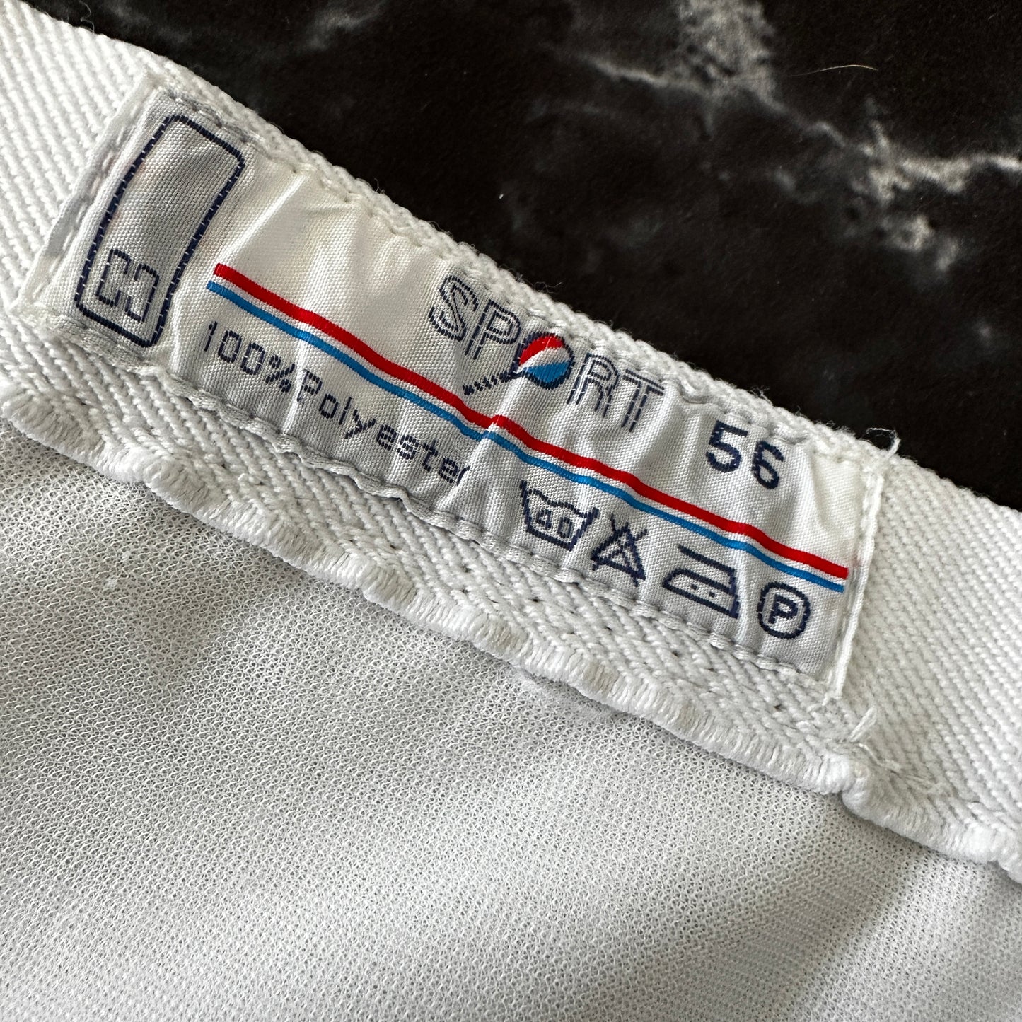 80s Vintage Tennis Sport Shorts - White -56 / L