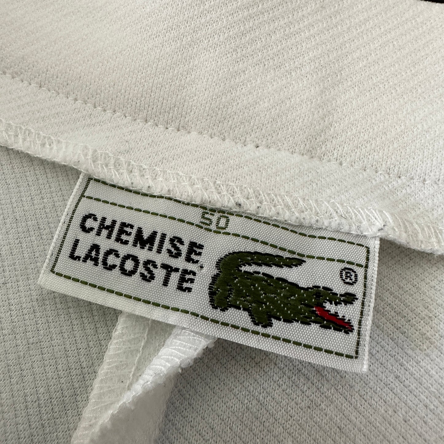 Lacoste Vintage 80s Tennis Shorts - White - 50 - Made in France