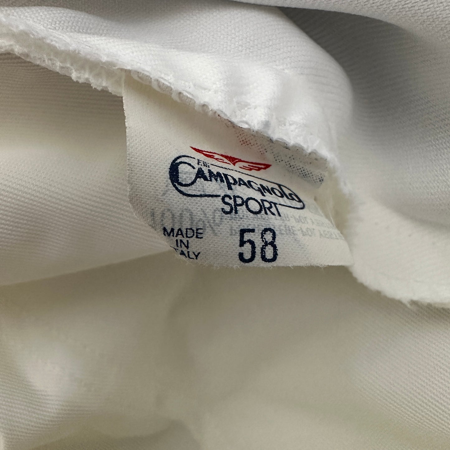 Campagnolo Sport Vintage 80s Tennis Shorts - White - 56 / M - Made in Italy