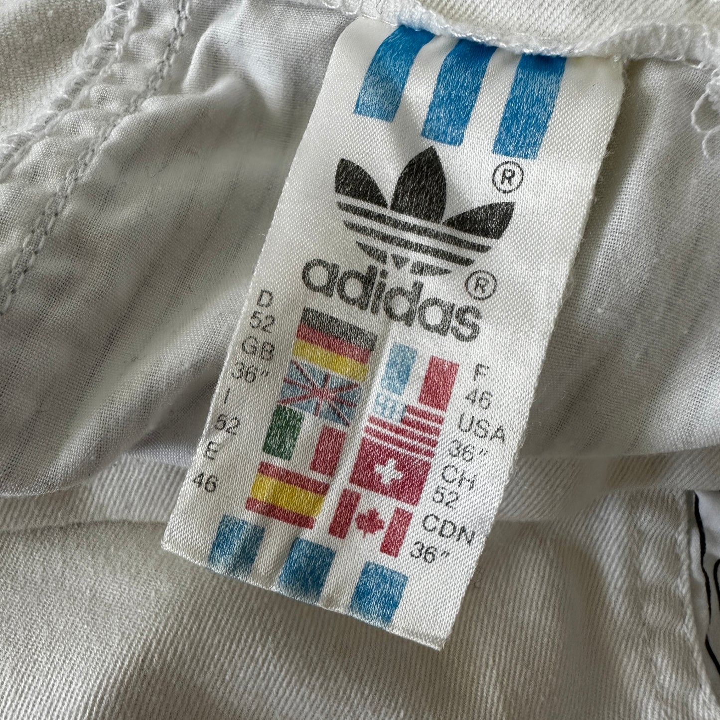 Adidas Vintage 80s Edberg Tennis Shorts - White - 52 / L