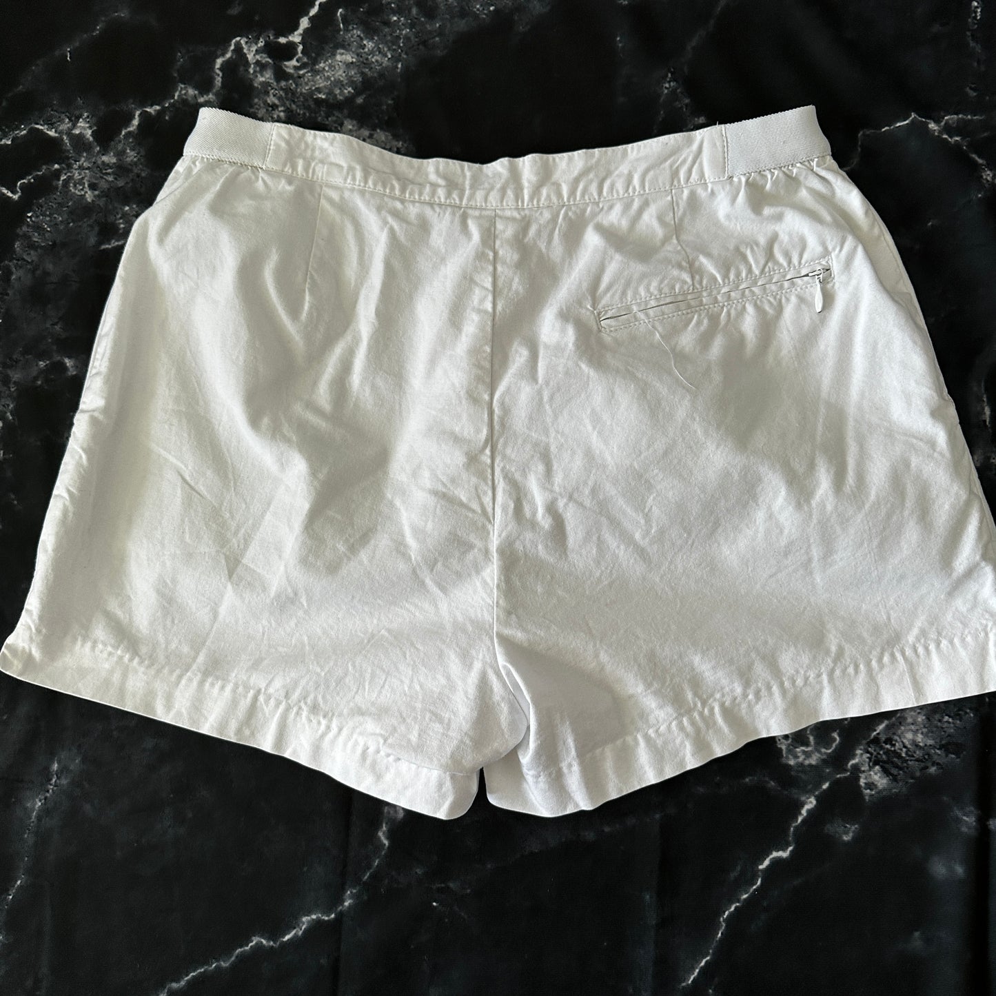 Nike Vintage 80s Grey Tag John McEnroe Tennis Shorts - White - M