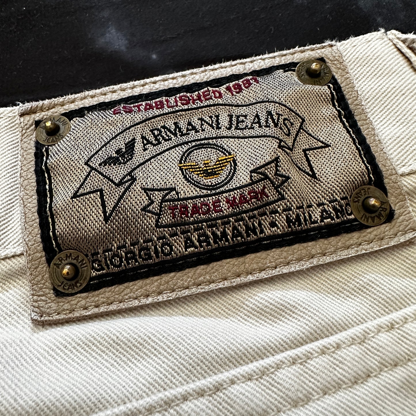 Armani Jeans Vintage 80s Pants - 32 - Made in Italy