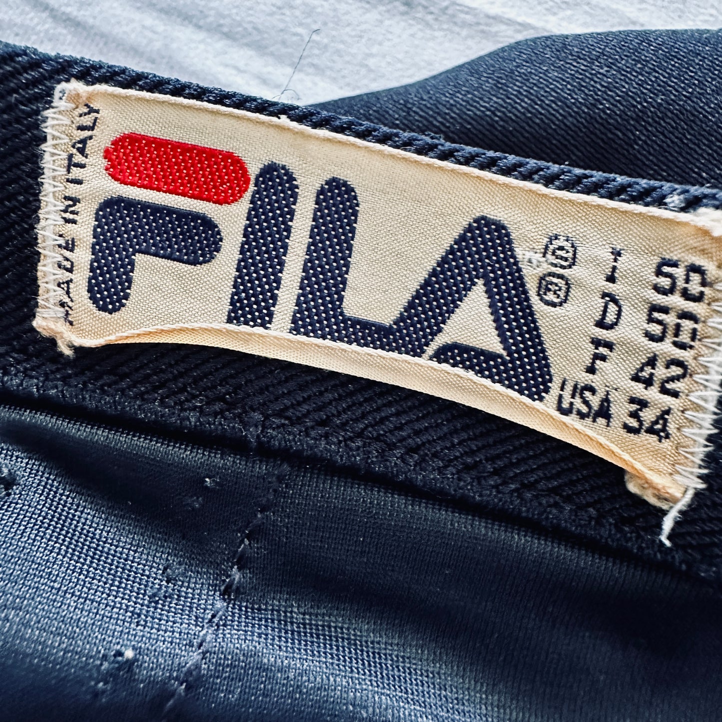 Fila Vintage 80s Tennis Shorts - Navy - 50 / L - Made in Italy
