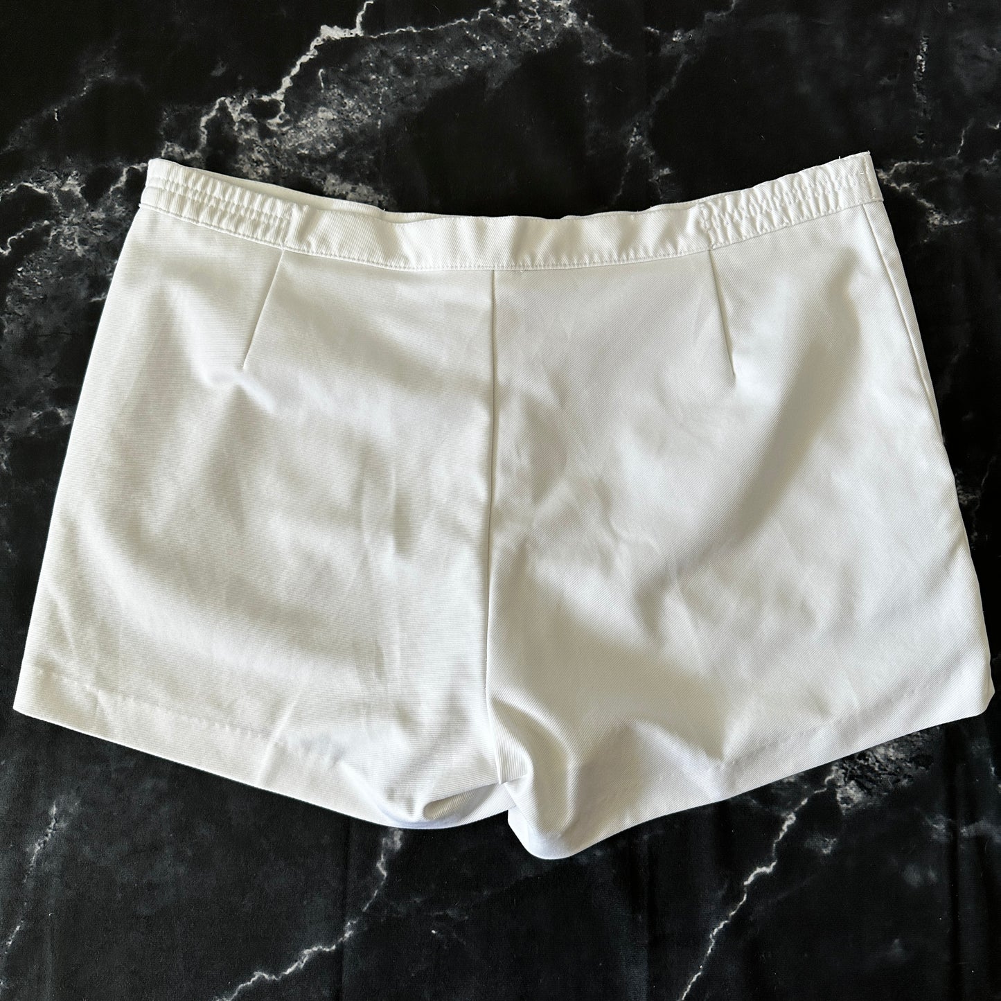 Backgammon Vintage 80s Tennis Shorts - White - 52 / XL