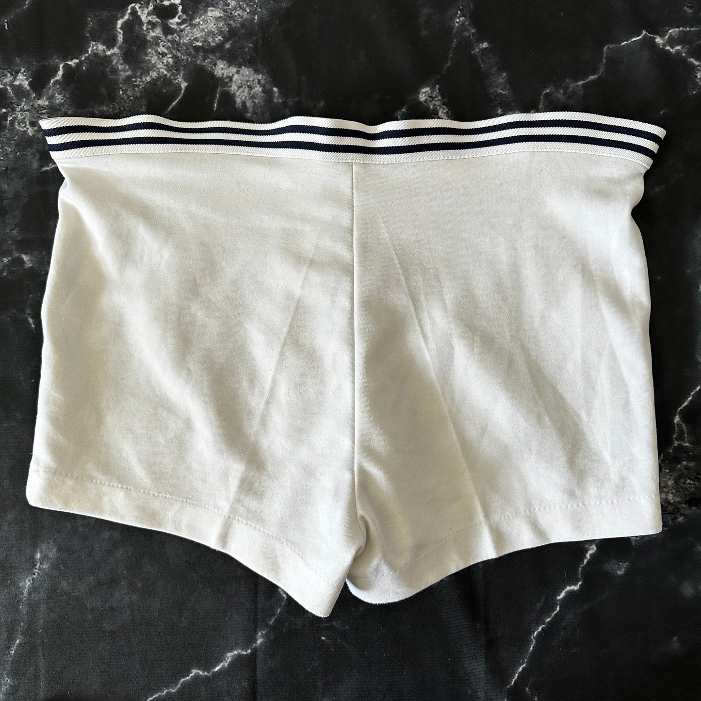 Dutch Vintage 80s Tennis Shorts - White - 50 / L